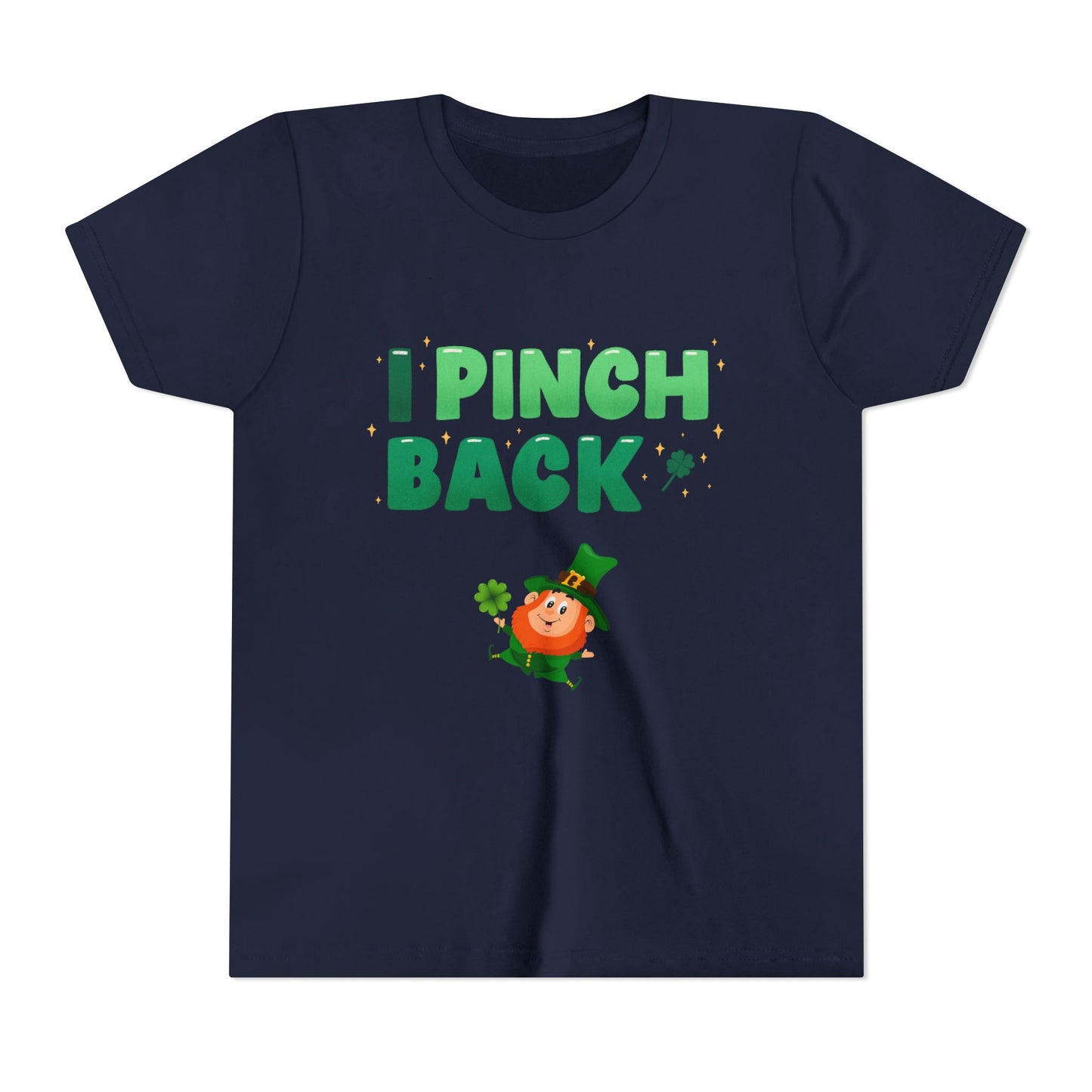 I Pinch Back Leprechaun Kids T-Shirt | St. Patrick's Day Shamrock Tee