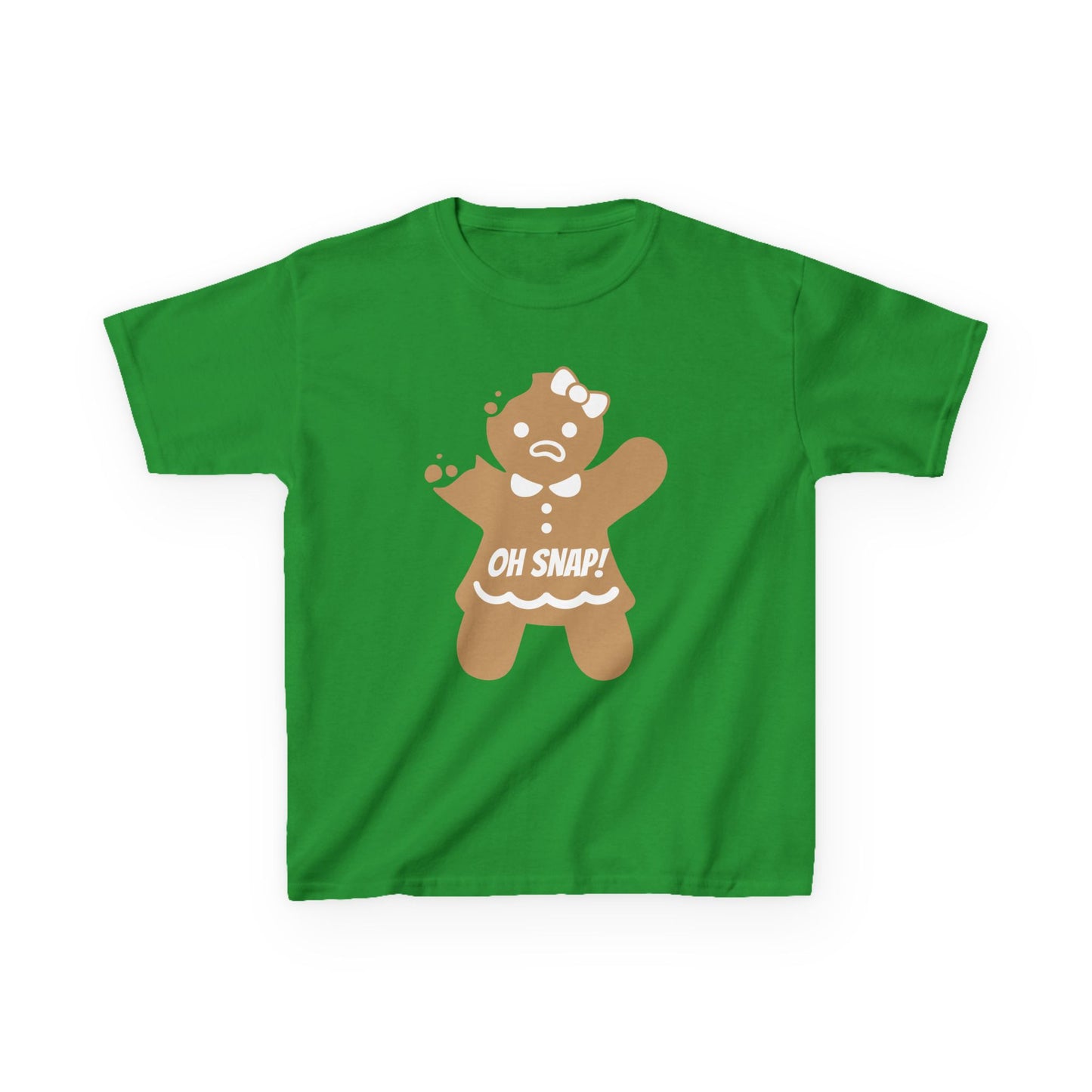 Oh Snap! Broken Gingerbread Girl, Kids Tee - Funny Holiday Shirt for Christmas and Gingerbread lovers