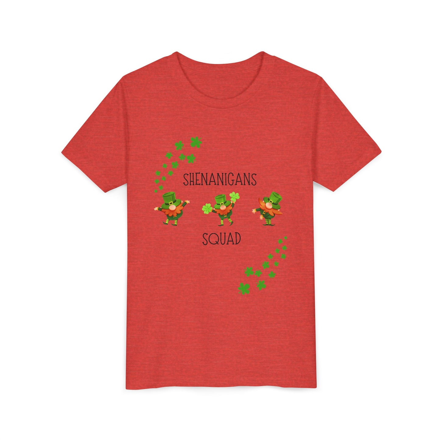 Shenanigans Squad Youth Tee | St. Patrick's Day Leprechaun Shamrock Shirt