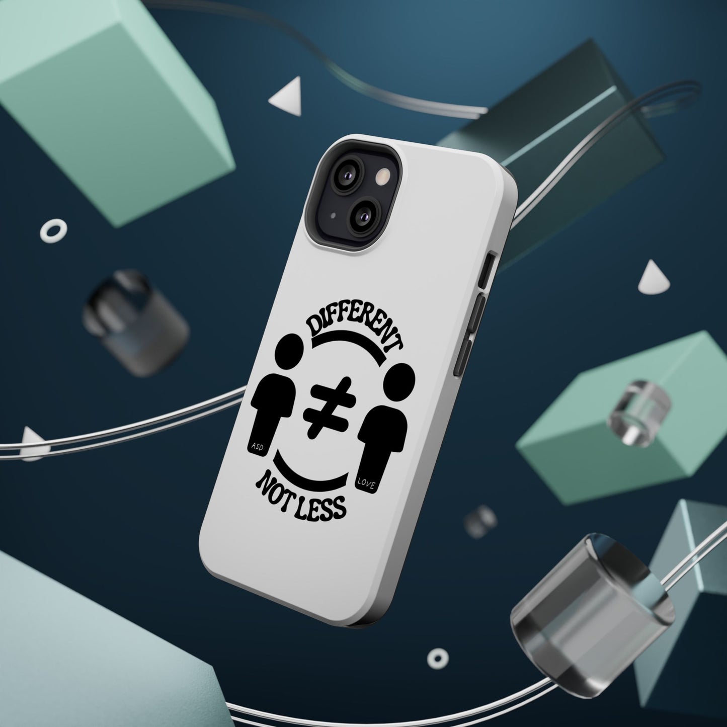 Silhouette Harmony: Different, Not Less - ASD Awareness Phone Case