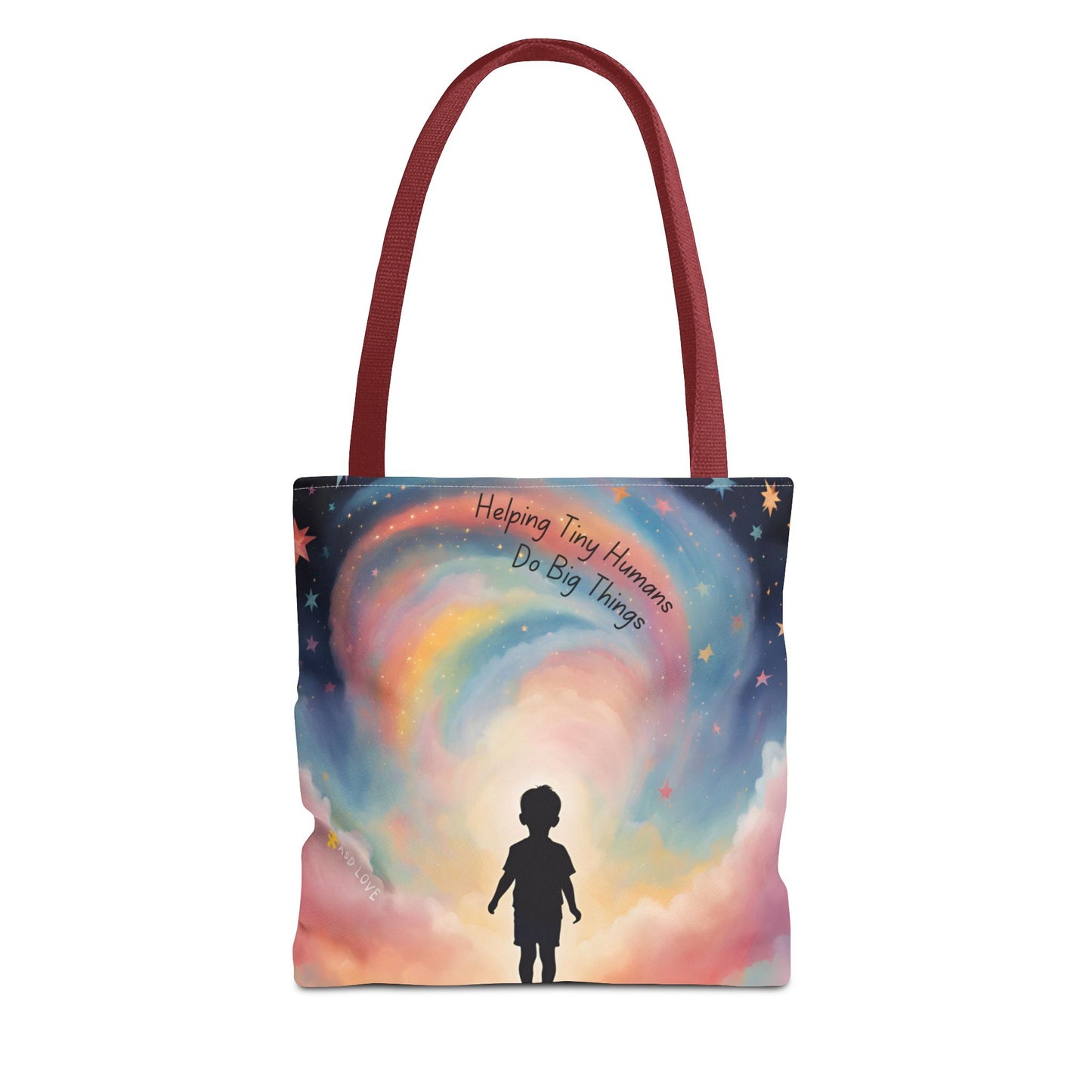 Helping Tiny Humans Do Big Things Tote - Inspiring Kids to Reach for the Stars