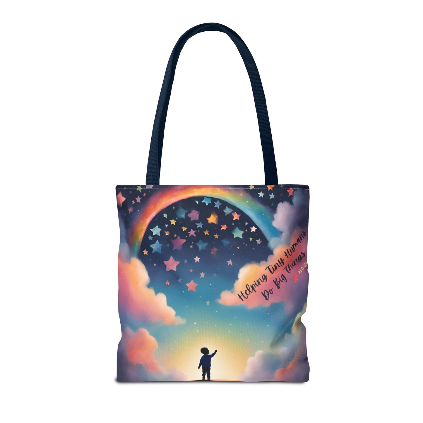 Helping Tiny Humans Do Big Things Tote - Inspiring Kids to Reach for the Stars