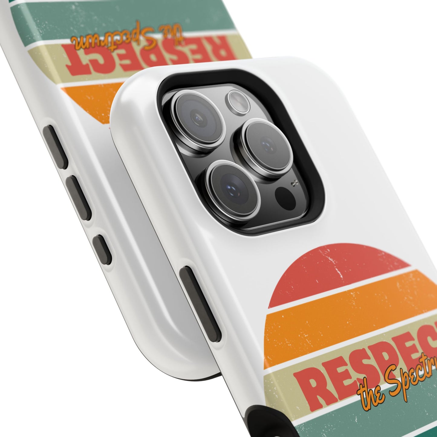 Vintage Rainbow: Respect the Spectrum - ASD Awareness Phone Case