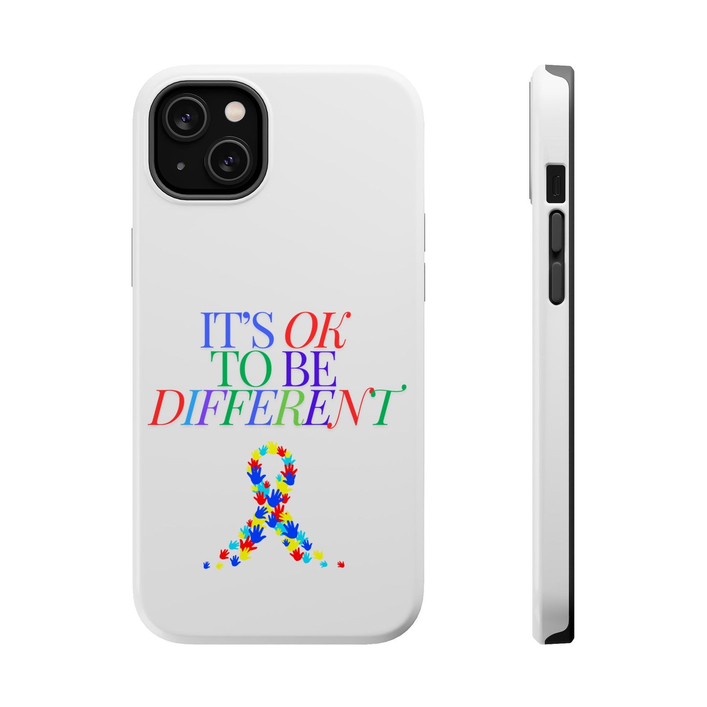 Autism Support Ribbon: It's Okay to Be Different - ASD Awareness Phone Case