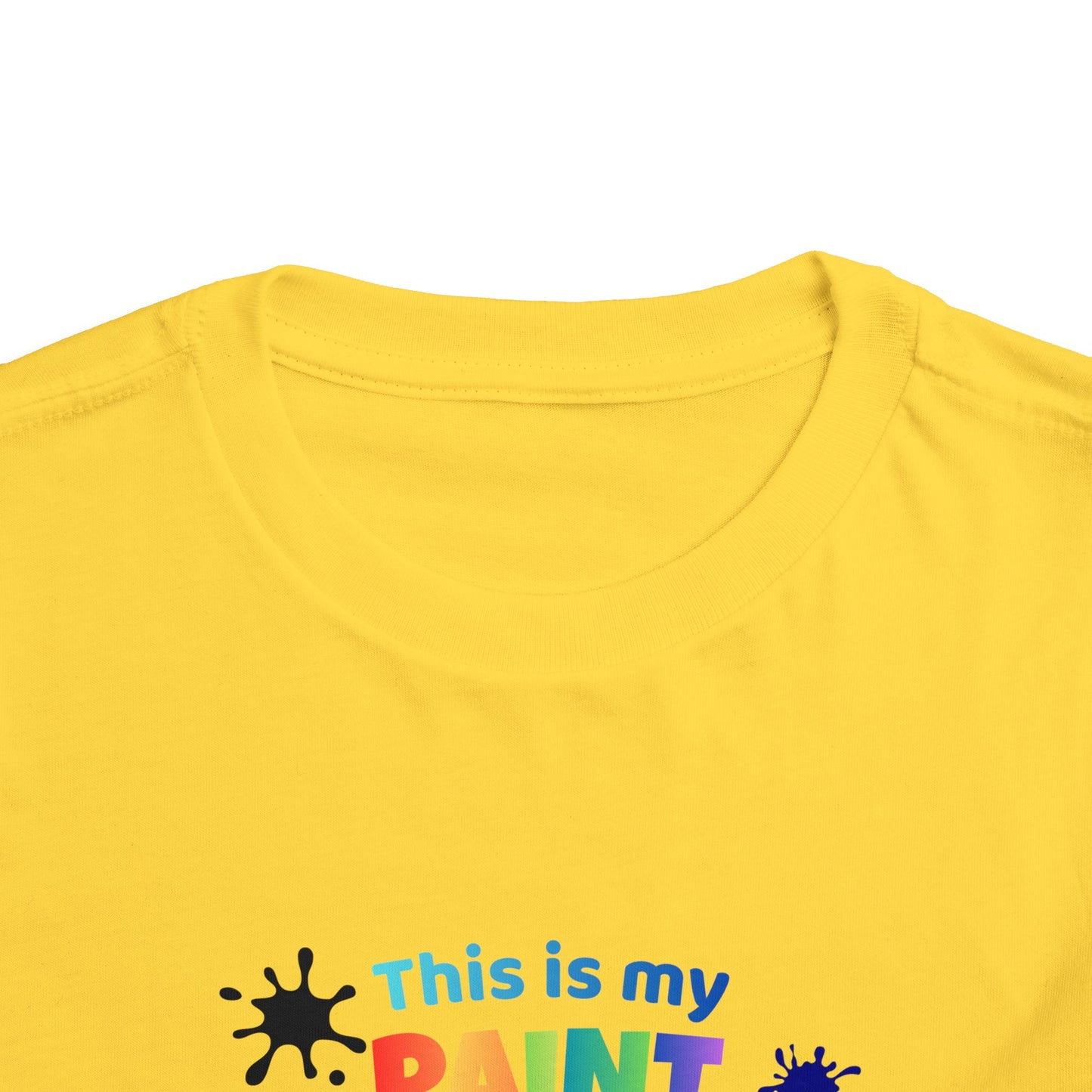 This Is My Paint Shirt Toddler Tee | Colorful Paint Palette Drips, Art Splash Design