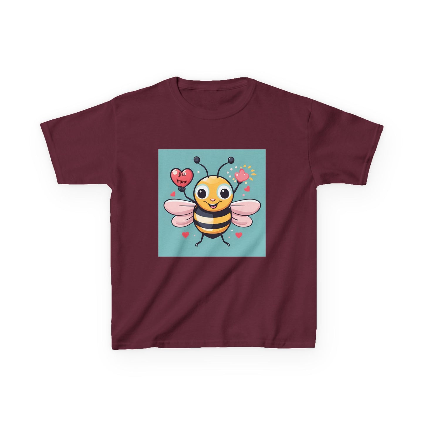 Bee Mine - Heart LIfting Bumble Bee Valentine's Kids Tee