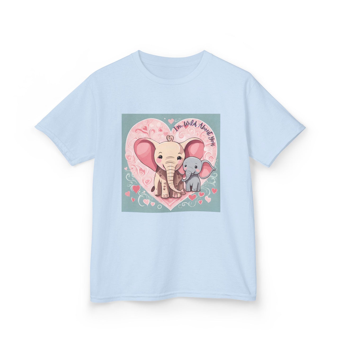I'm Wild About You - Elephant Duo Valentine's Kids Tee