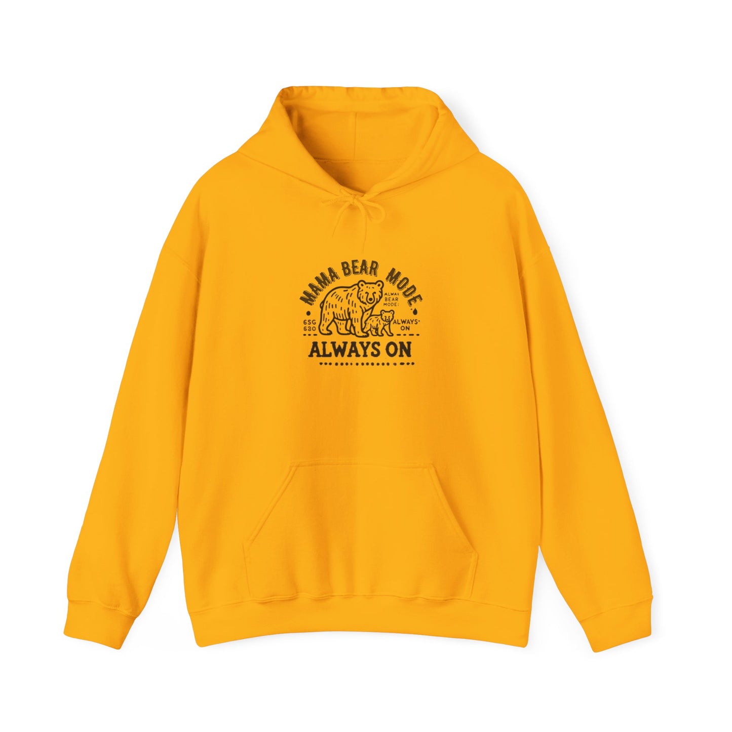 Vintage Mama Bear Mode - Always On Hoodie - Cute Gift for Moms, Perfect for Birthdays, Mother's Day, Relaxation, Everyday Wear