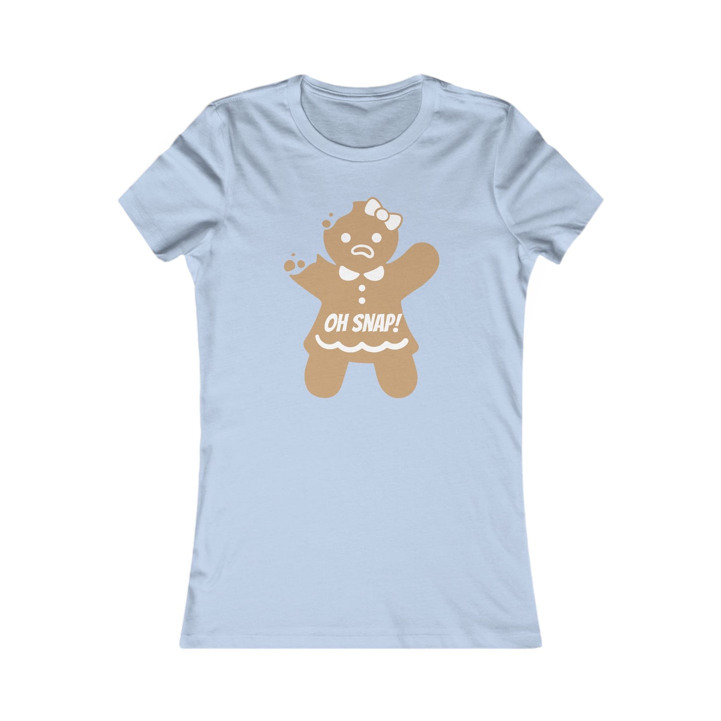 Oh Snap! Gingerbread Girl Shirt - Funny Christmas Holiday Tee with Broken Cookie Design
