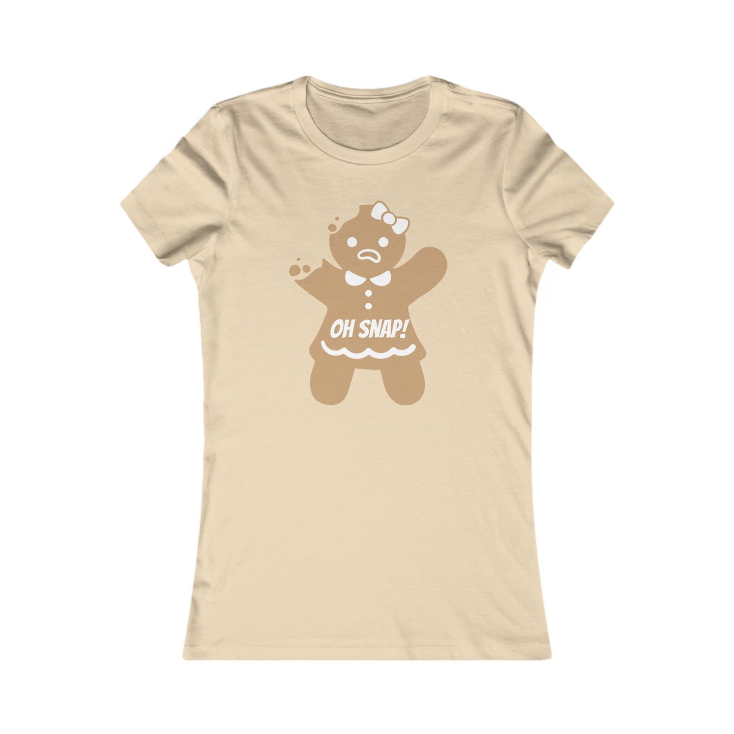 Oh Snap! Gingerbread Girl Shirt - Funny Christmas Holiday Tee with Broken Cookie Design