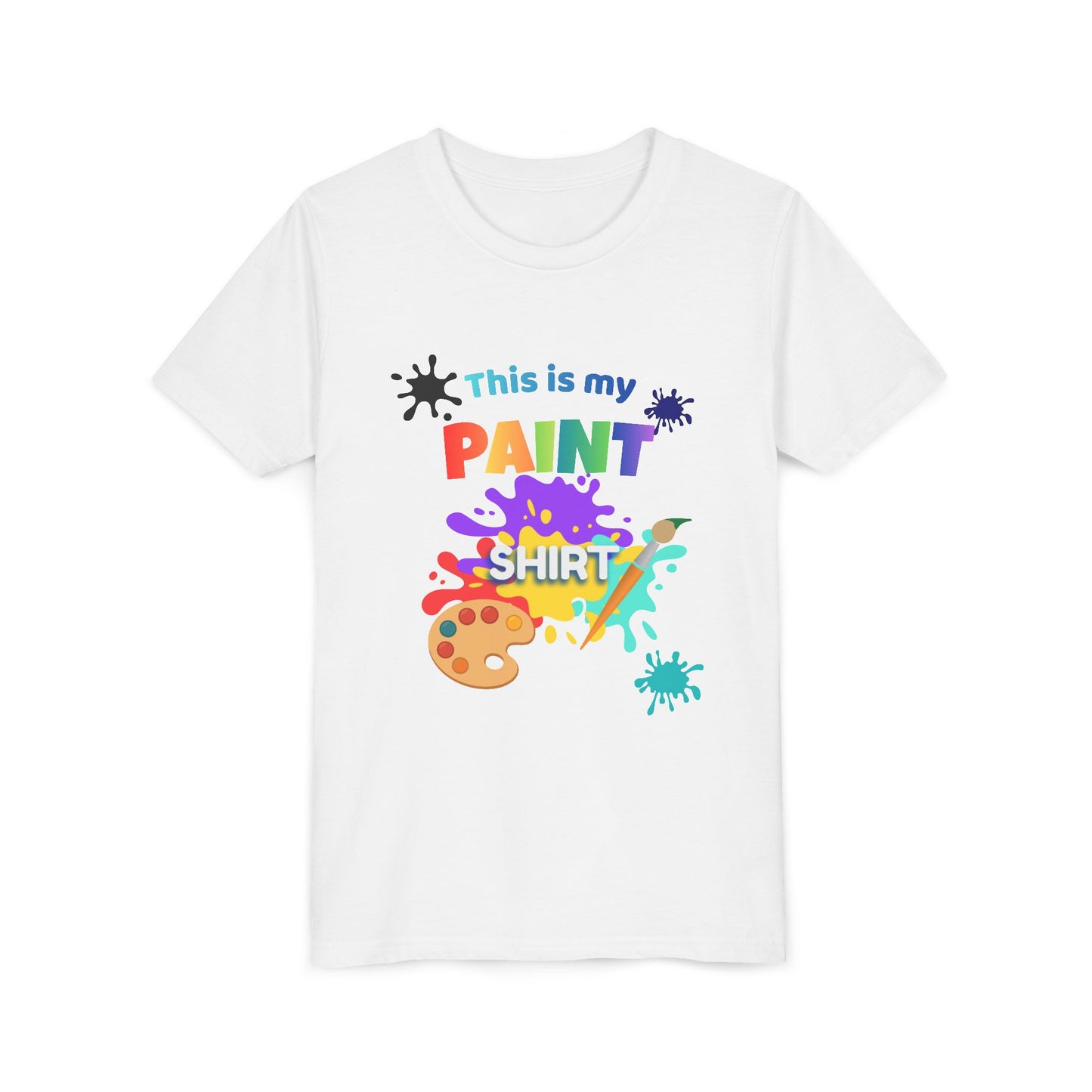 This Is My Paint Shirt Youth Tee SP | Kids Art Palette T-Shirt
