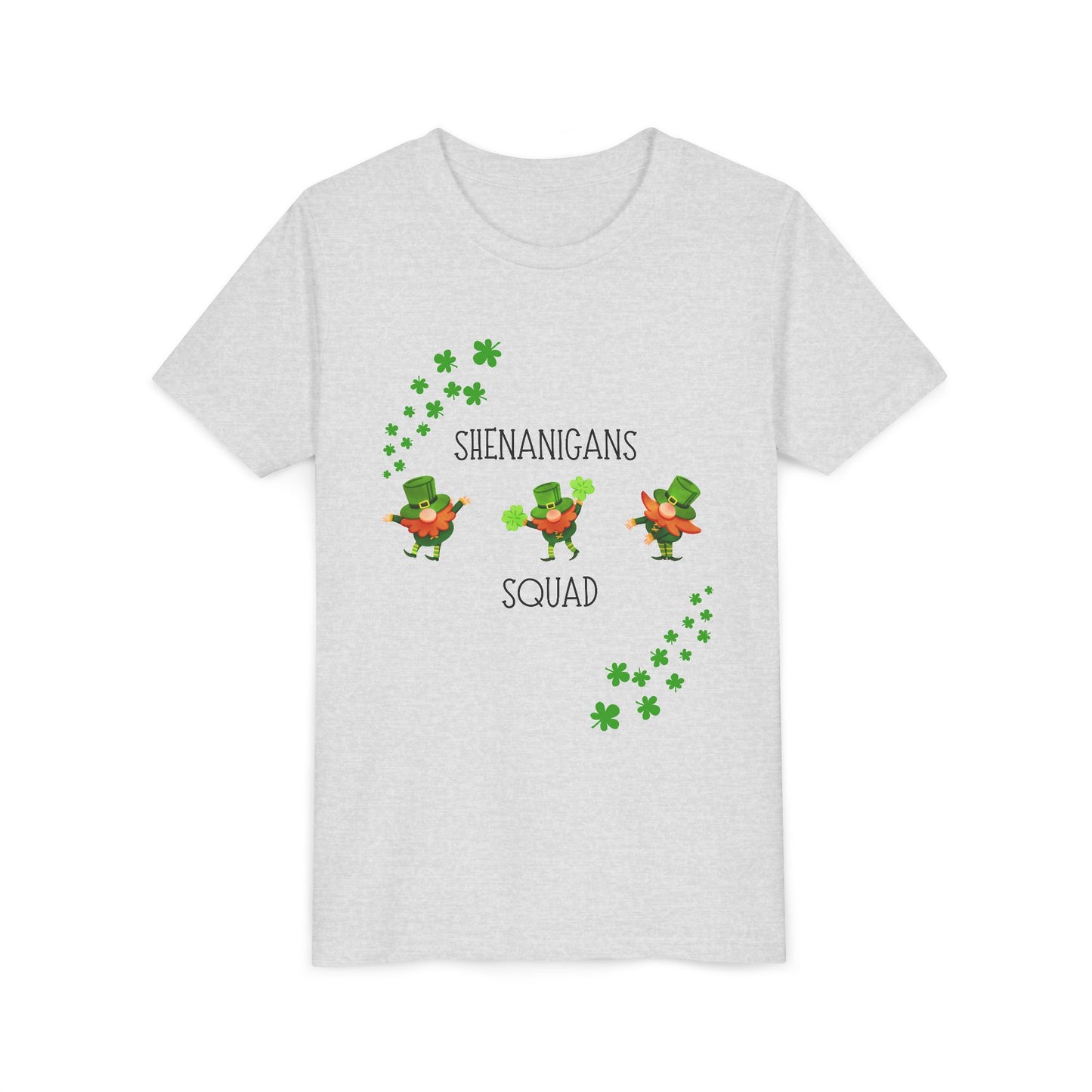 Shenanigans Squad Youth Tee | St. Patrick's Day Leprechaun Shamrock Shirt