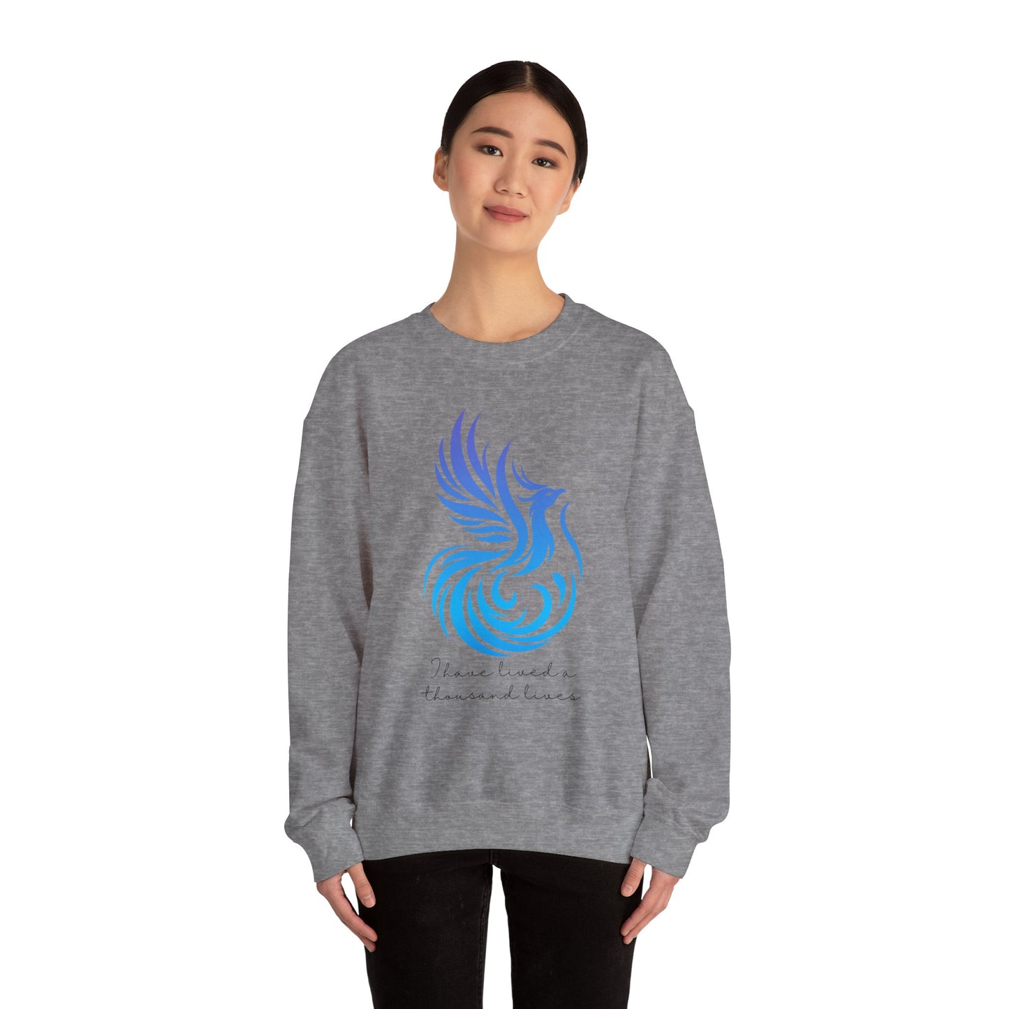 Phoenix Rising Sweatshirt - I Have Lived a Thousand Lives | Inspirational Unisex Sweatshirt