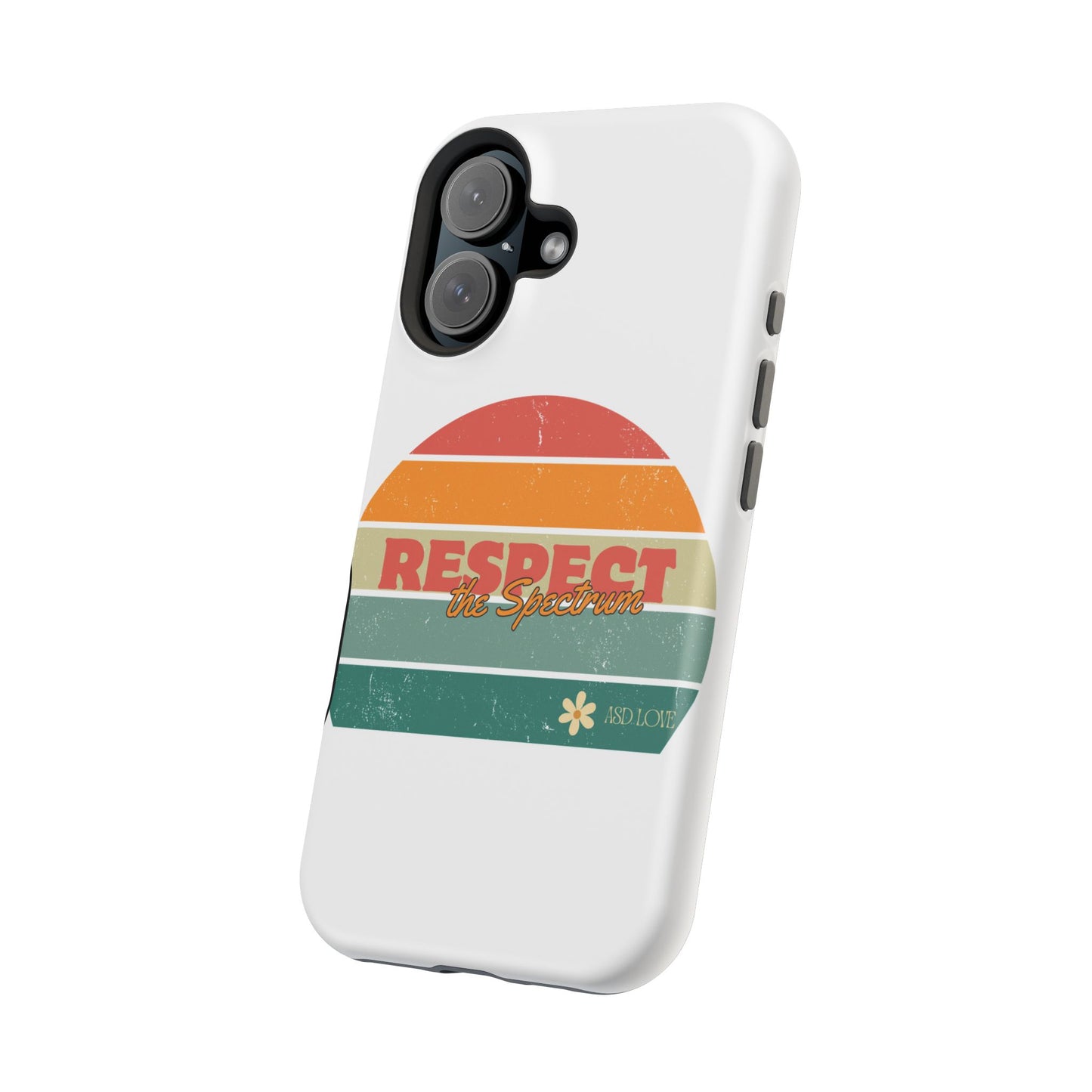 Vintage Rainbow: Respect the Spectrum - ASD Awareness Phone Case