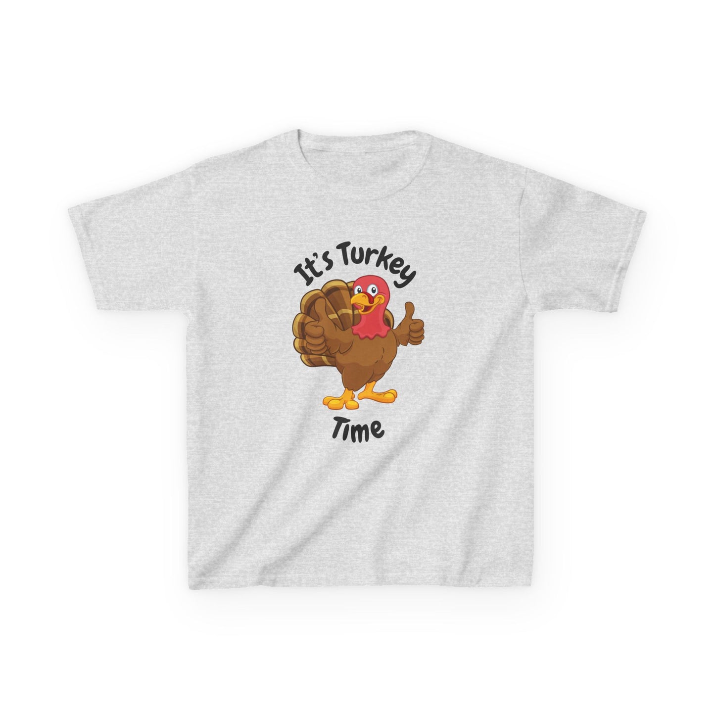 It's Turkey Time Kid Tee - Fun Thanksgiving Shirt for Boys and Girls