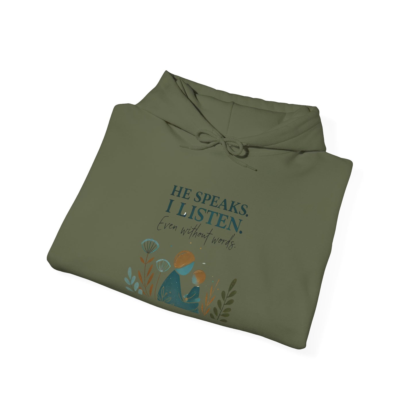 He Speaks, I Listen - Autism Parent Hoodie