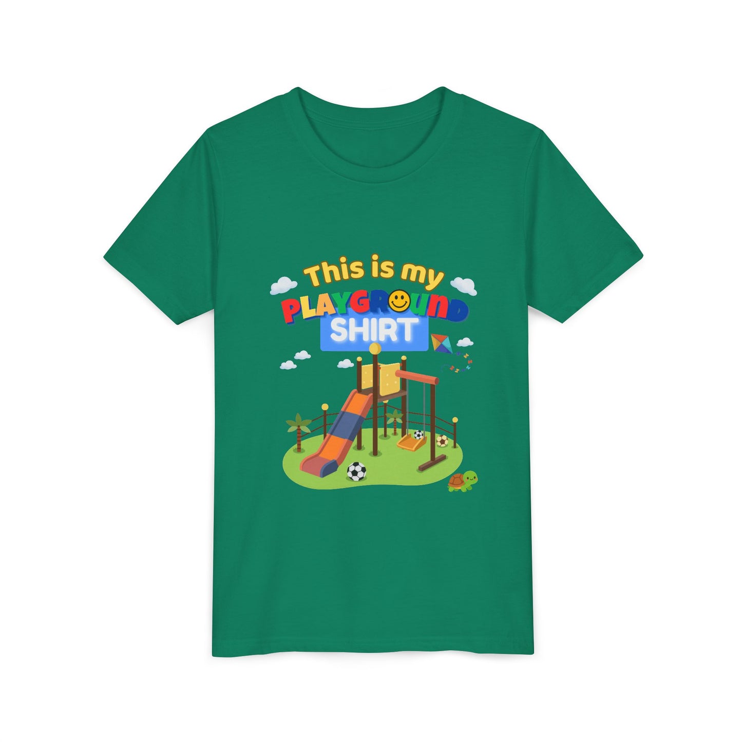 This Is My Playground Shirt Youth Tee | Playground Slide Graphic Shirt