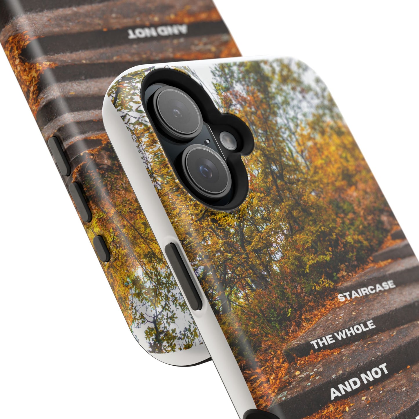 Autumn Steps: Focus on the Journey - Positive Reminder Phone Case