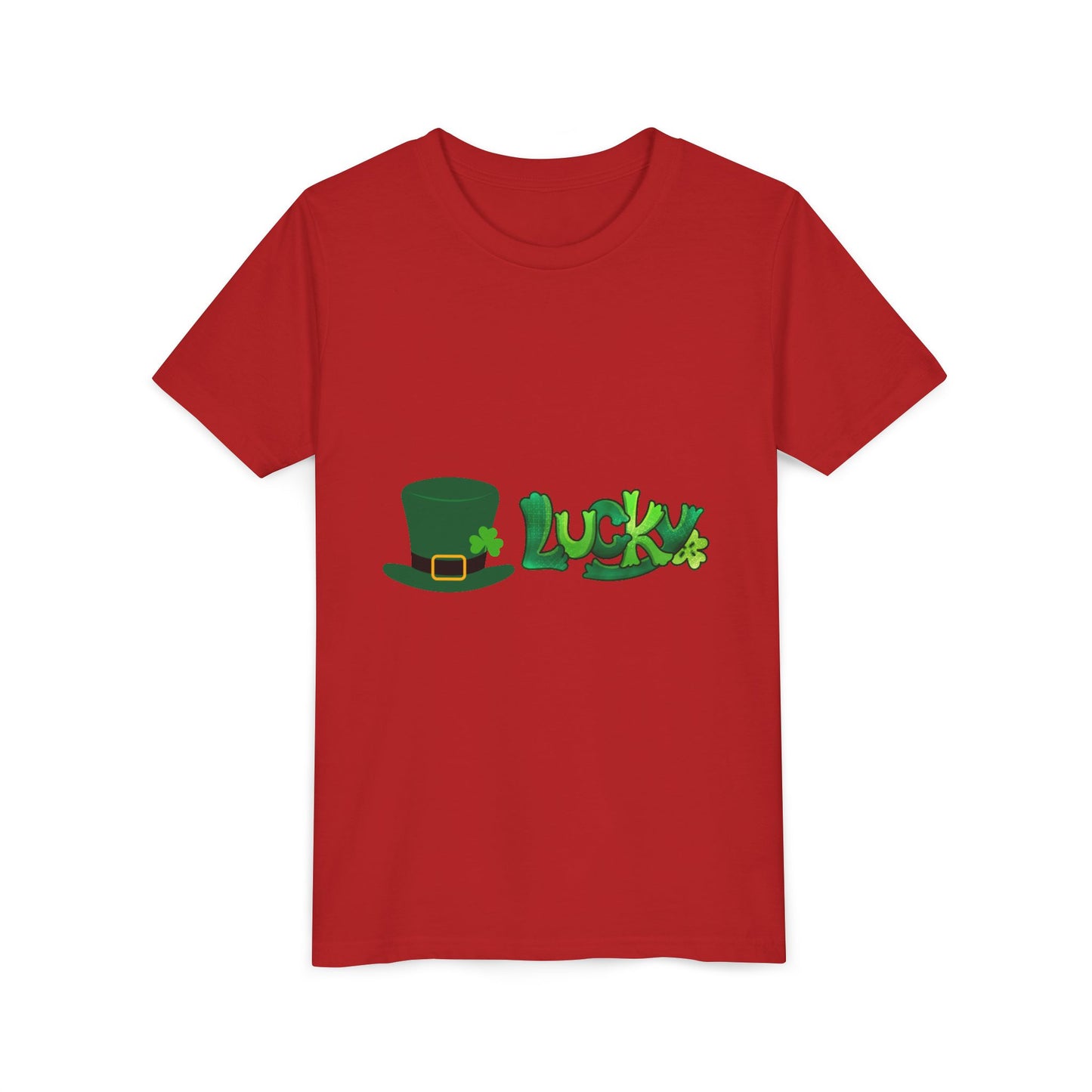 Lucky St. Patricks Day Shamrock Tee | Youth T-Shirt