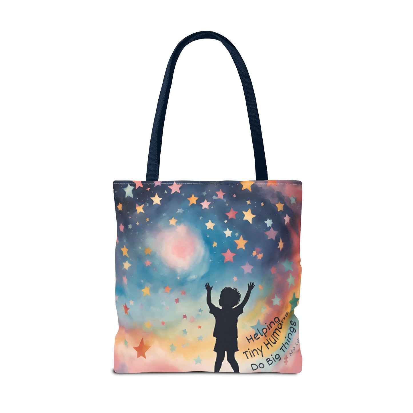 Helping Tiny Humans Do Big Things Tote - Inspiring Kids to Reach for the Stars
