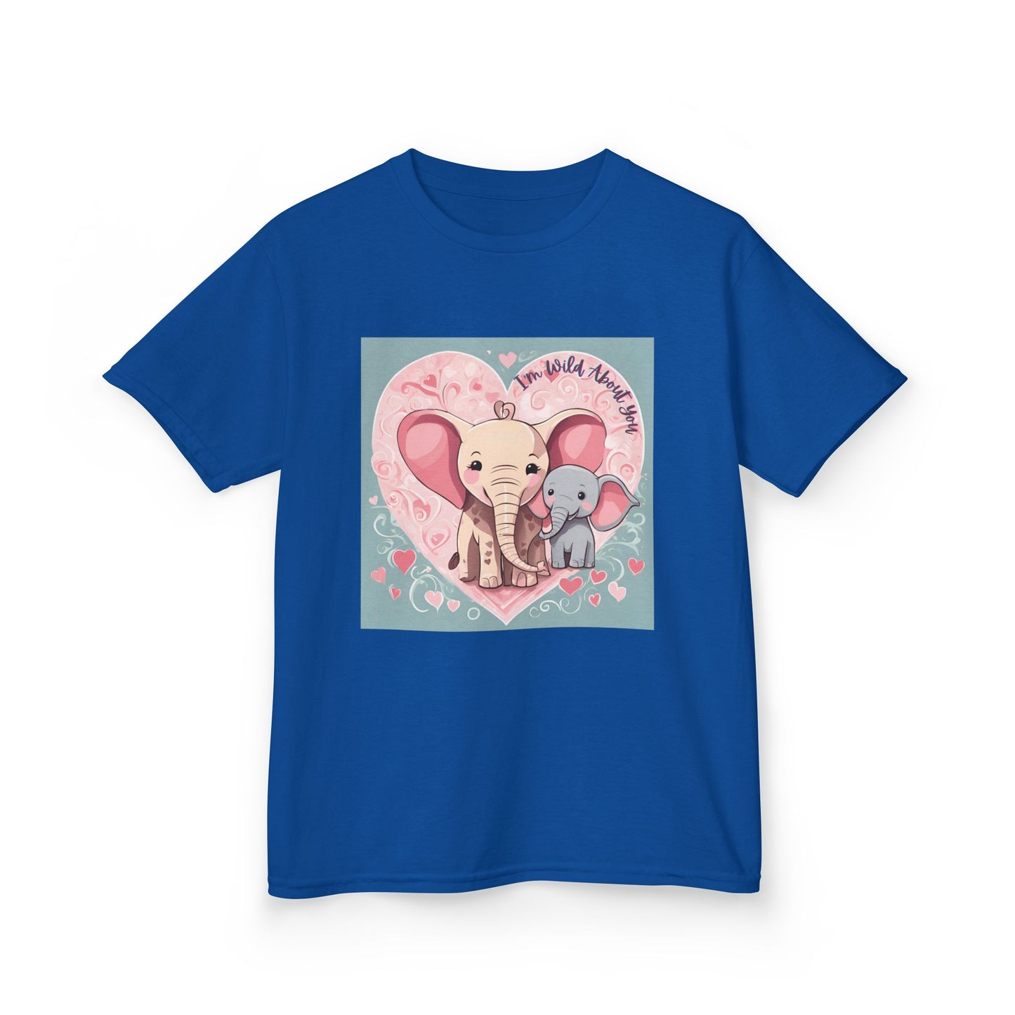 I'm Wild About You - Elephant Duo Valentine's Kids Tee