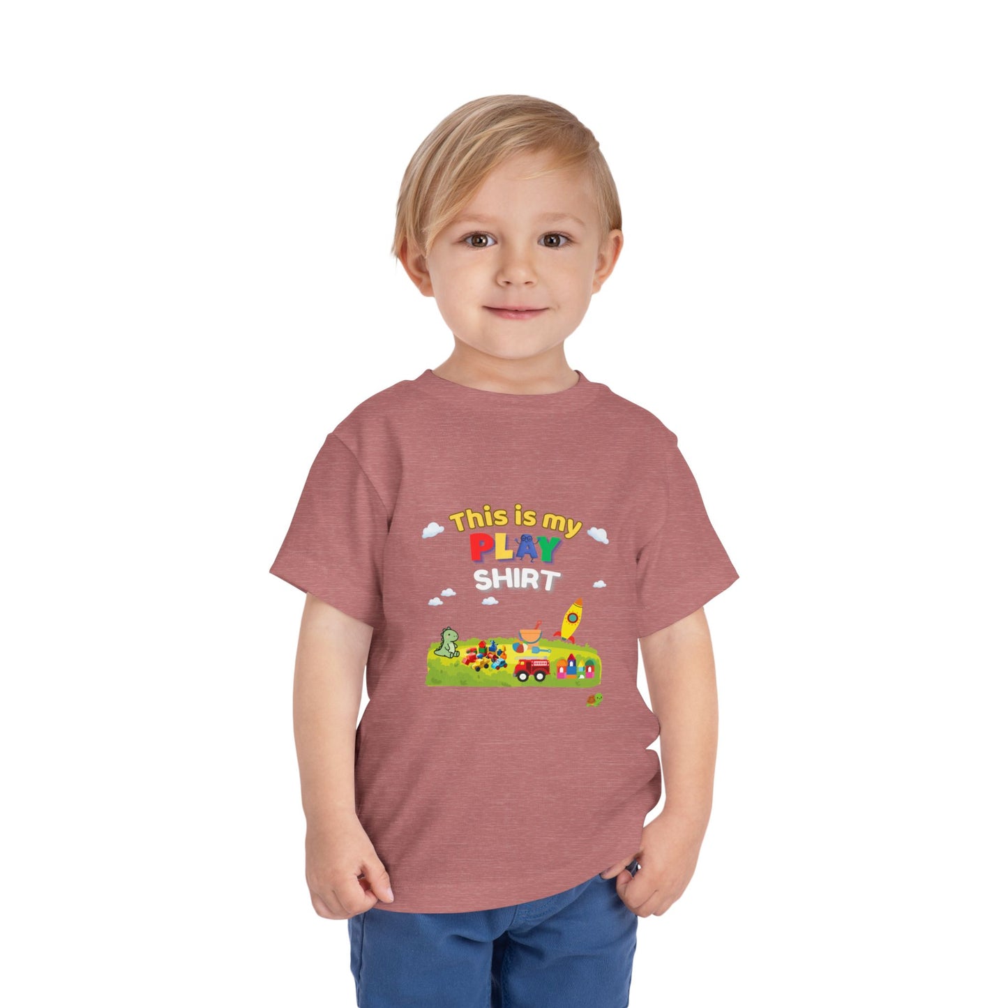 This Is My Play Shirt Toddler Tee | Toy Train, Blocks, Rocket