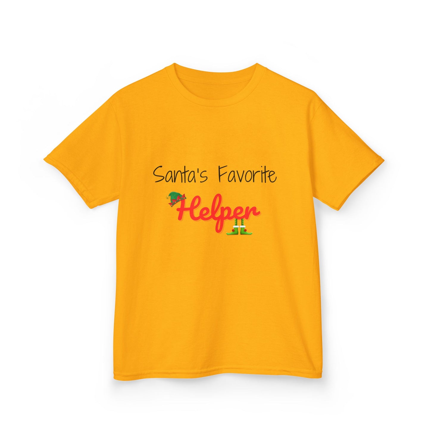 Santa's Favorite Helper Kids Tee - Cute Christmas Shirt for Boys and Girls