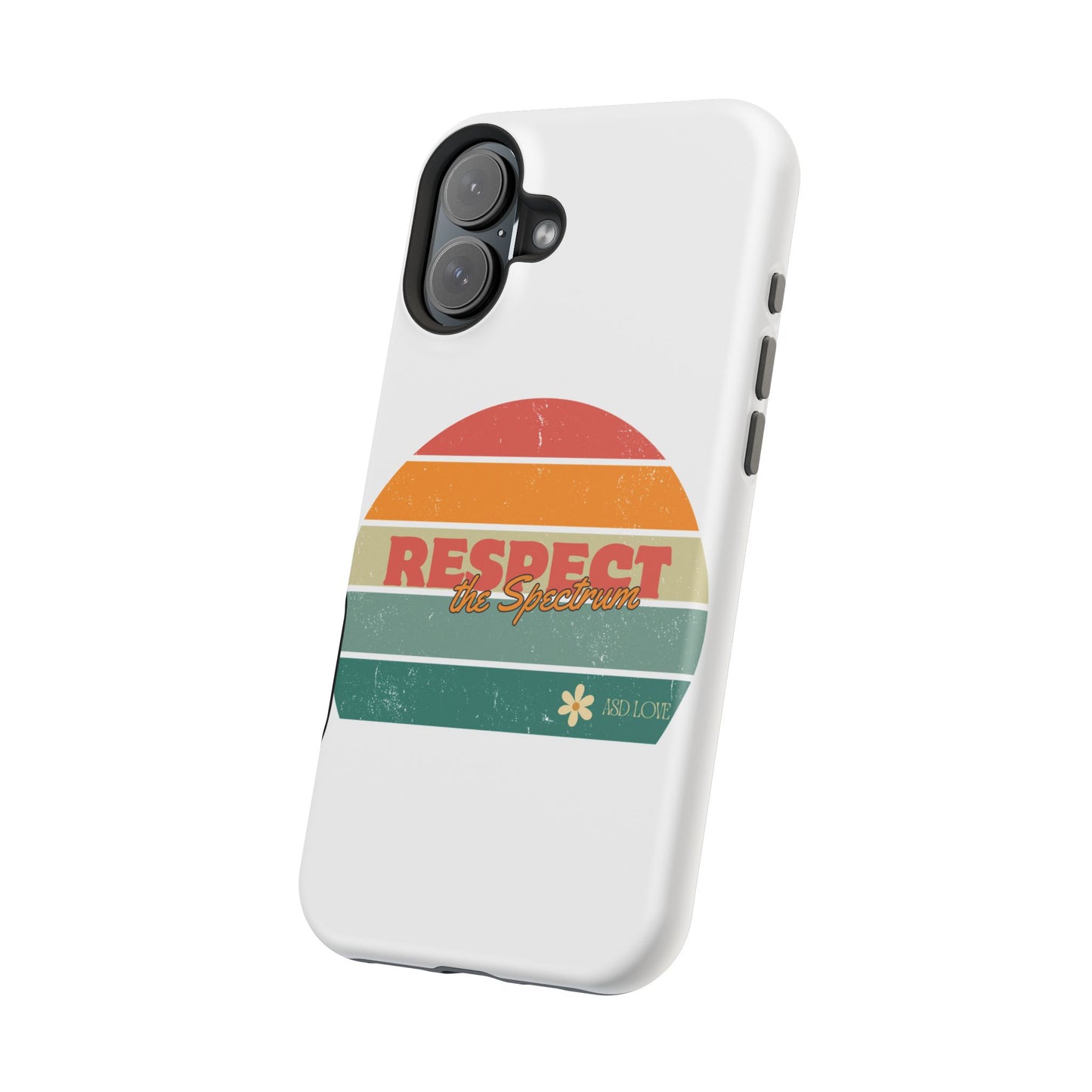 Vintage Rainbow: Respect the Spectrum - ASD Awareness Phone Case