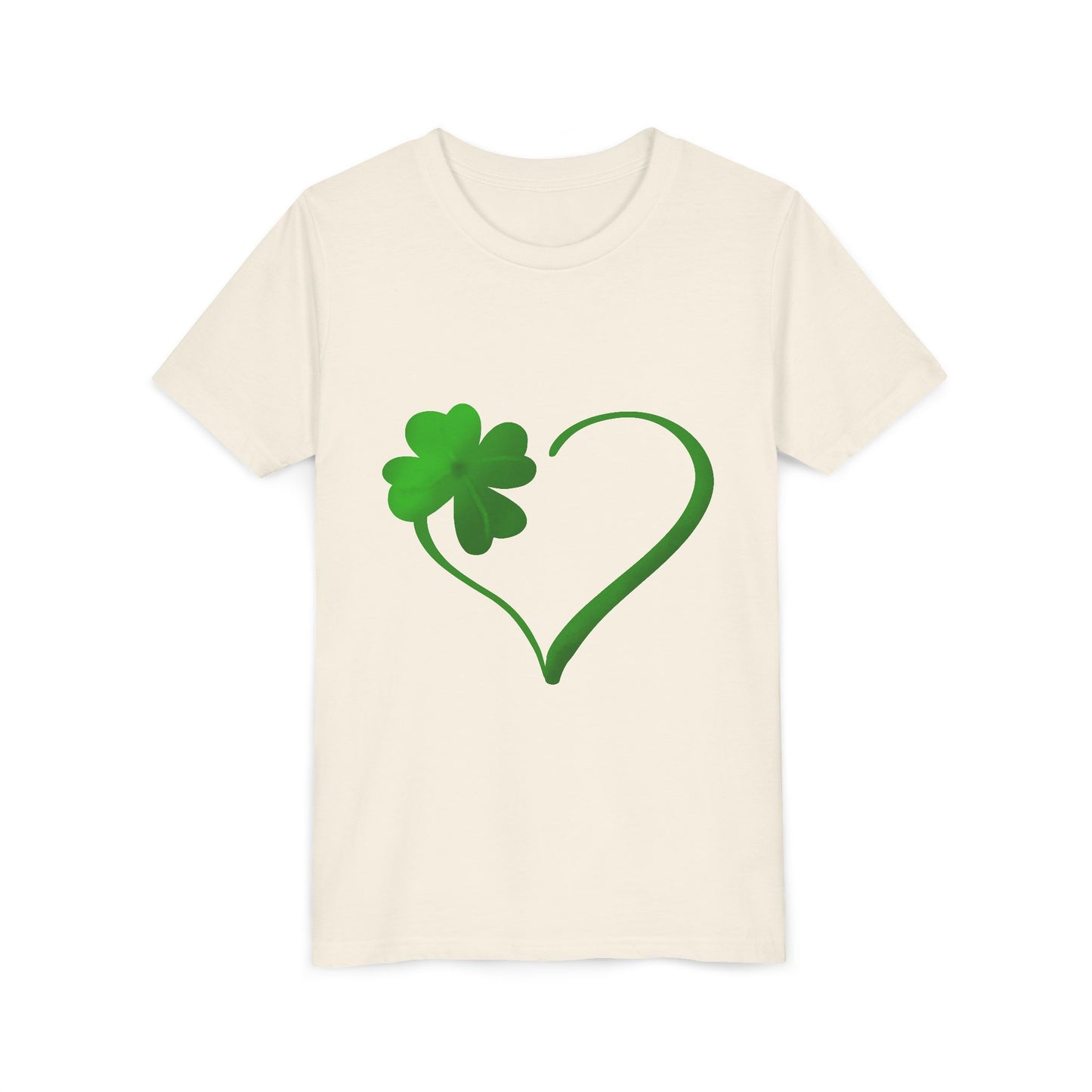 Shamrock Heart Youth Tee | St. Patrick's Day Clover Kids Shirt