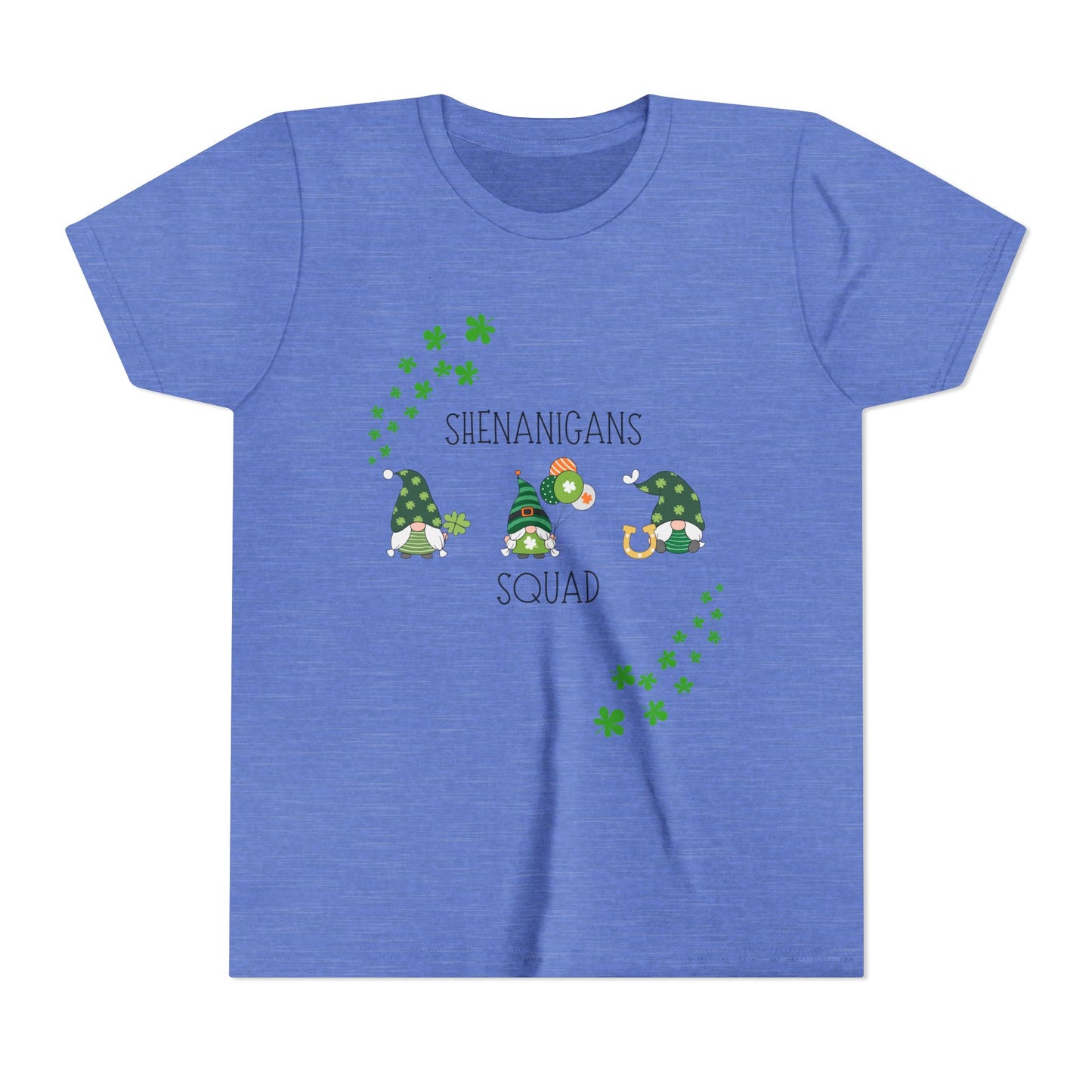 Shenanigans Squad Gnomes Youth Tee | St. Patrick's Day Shamrock Kids Shirt