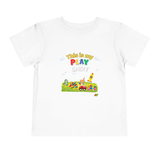This Is My Play Shirt Toddler Tee | Toy Train, Blocks, Rocket