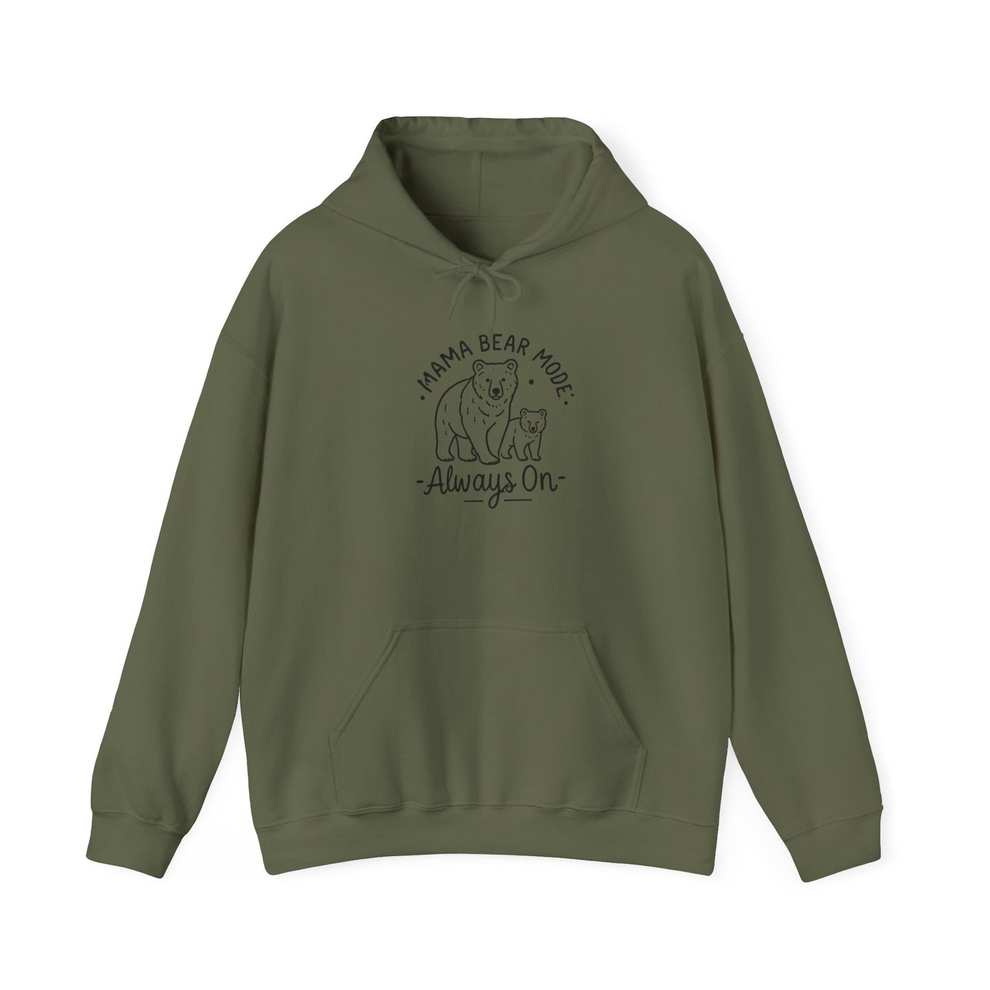 Mama Bear Hoodie - Always On - Sweatshirt for Moms, Always On, Perfect Gift for Mother's Day, Birthday, Family Gatherings, Casual Wear, Gift