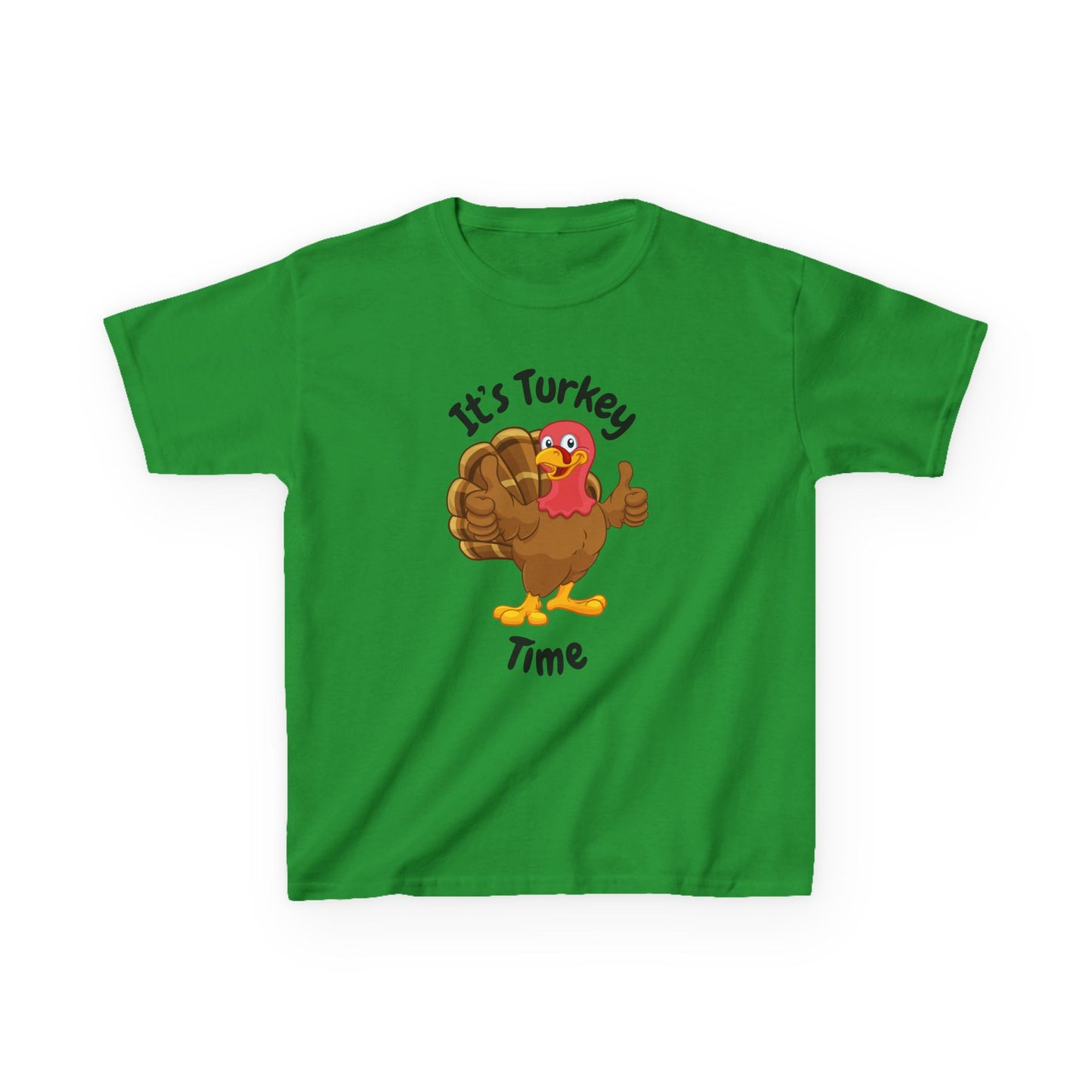 It's Turkey Time Kid Tee - Fun Thanksgiving Shirt for Boys and Girls