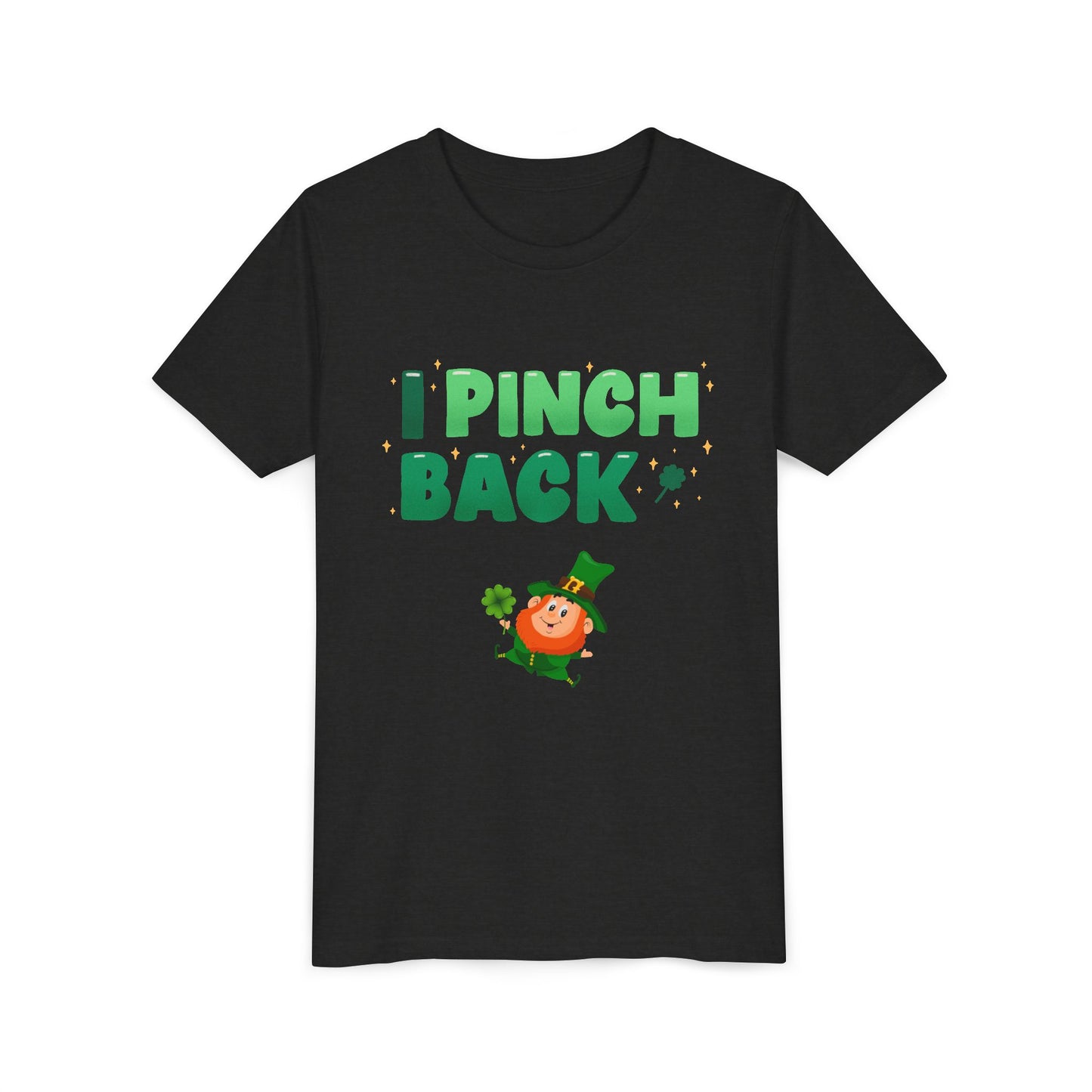 I Pinch Back Leprechaun Kids T-Shirt | St. Patrick's Day Shamrock Tee