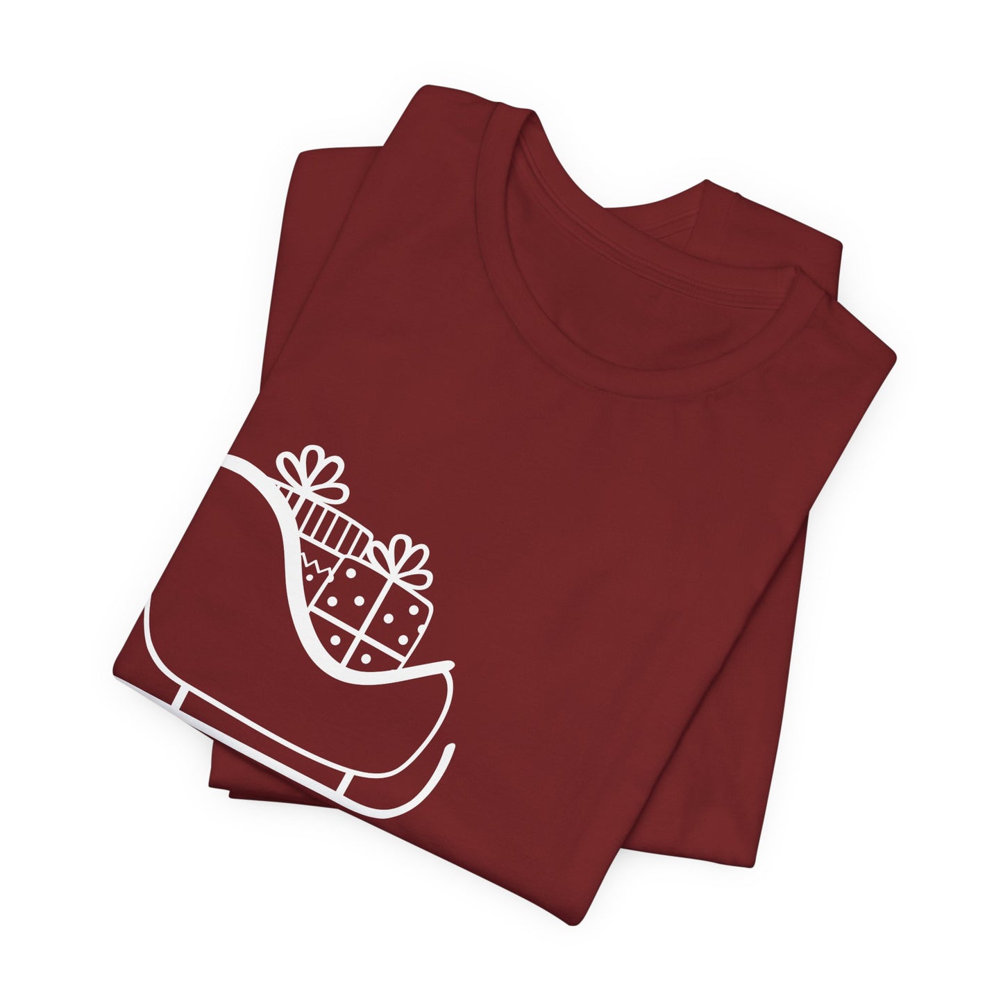 Sleigh All Day Holiday Shirt (WF) – Unisex Jersey Short Sleeve Tee | Holiday Gift | Funny Sleigh T-Shirt | Winter Snowflake Tee | Matching Family Outfit