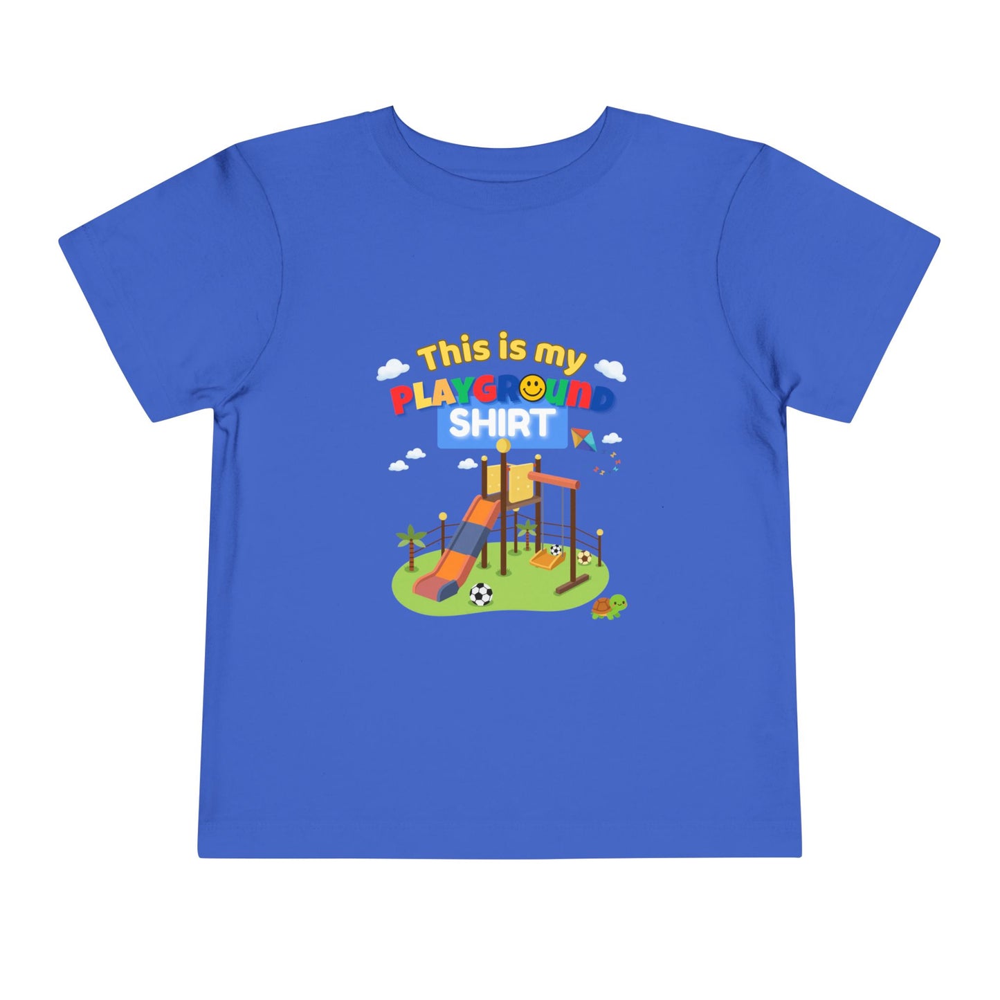 Playground Illustration Toddler Tee | Kids Slide Park Shirt