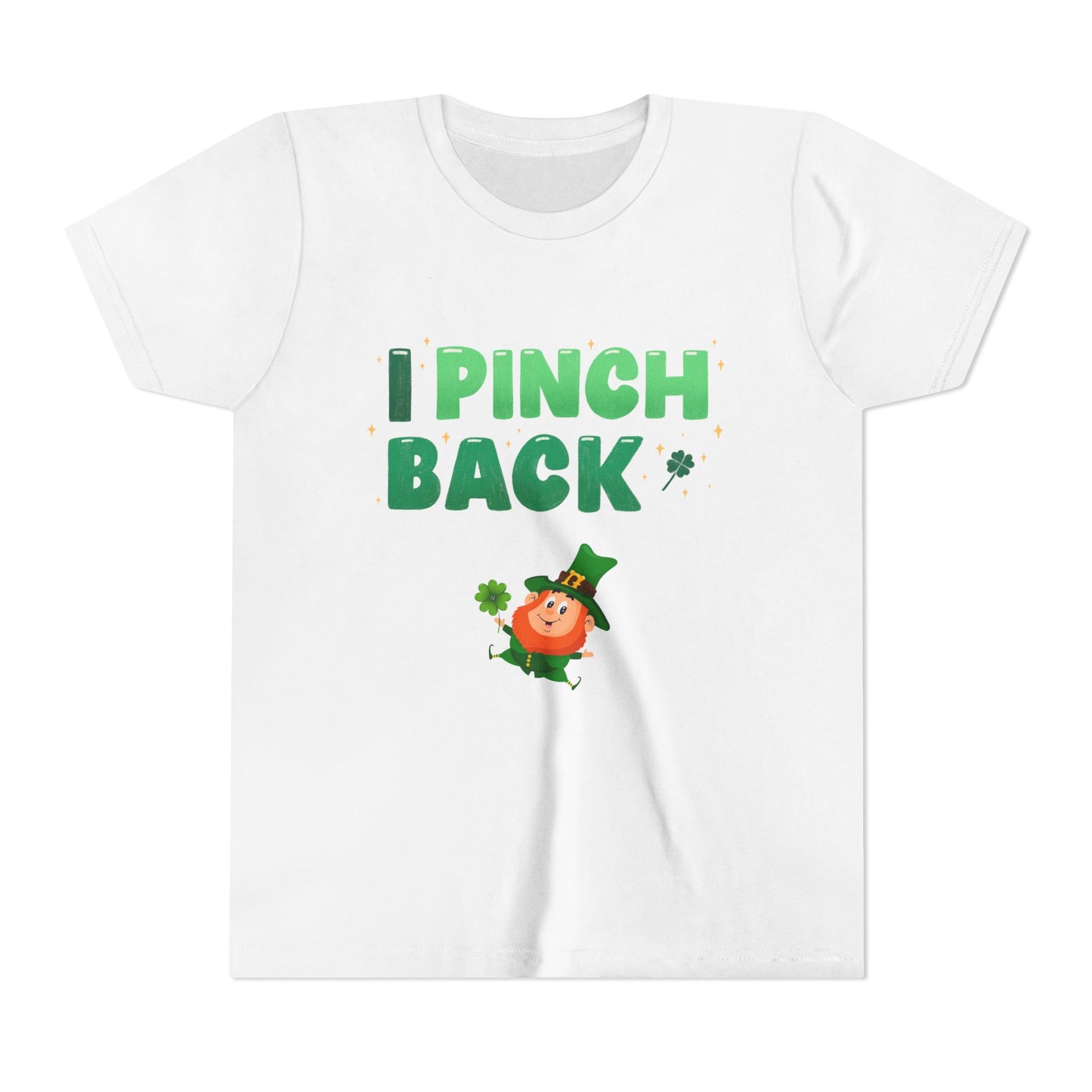 I Pinch Back Leprechaun Kids T-Shirt | St. Patrick's Day Shamrock Tee