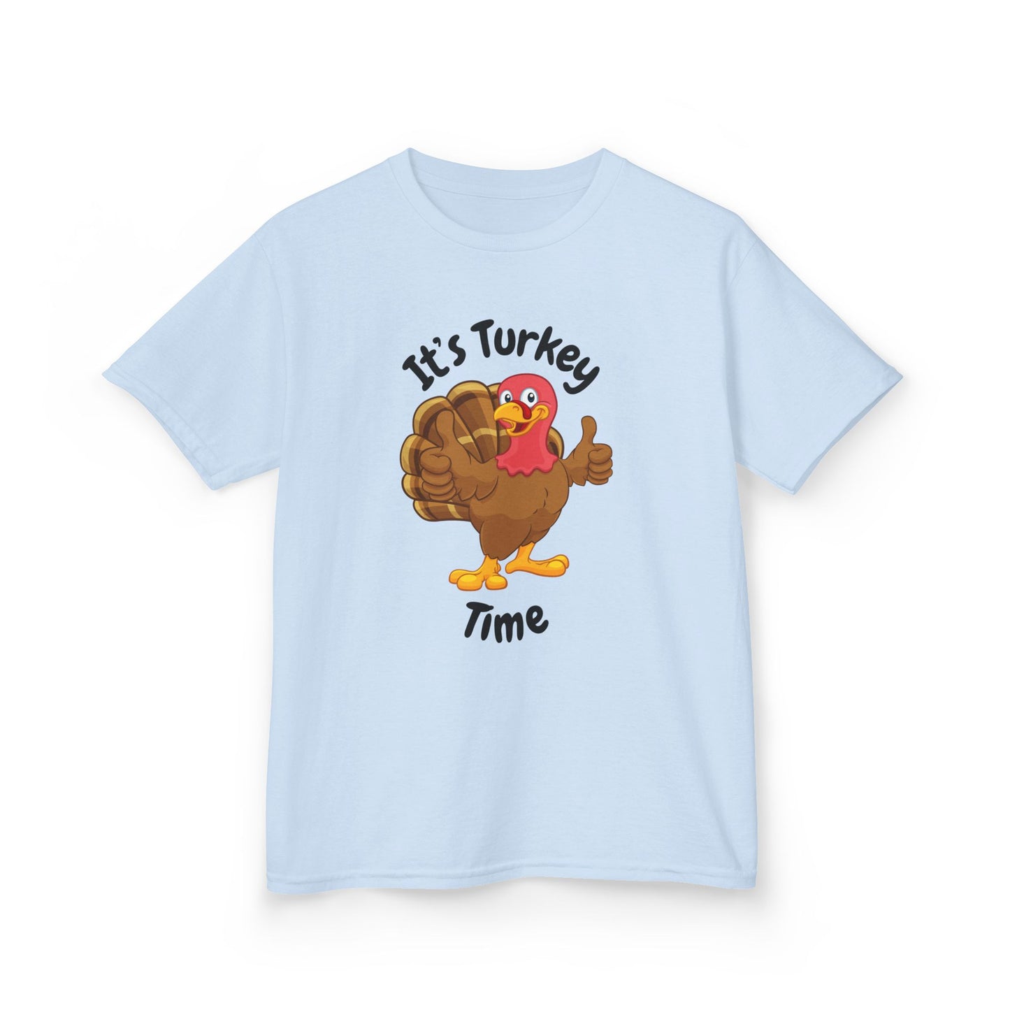 It's Turkey Time Kid Tee - Fun Thanksgiving Shirt for Boys and Girls