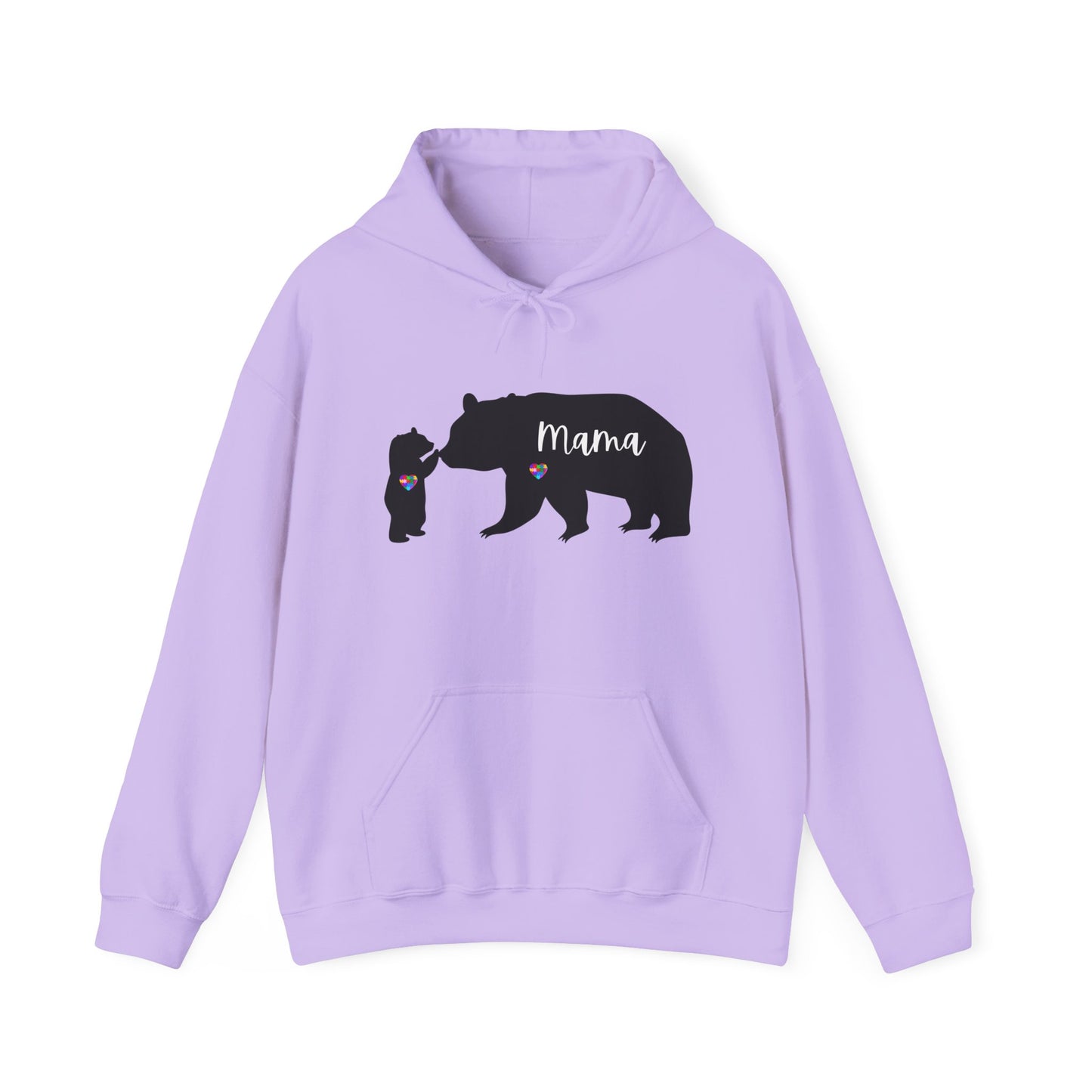 Autism Mama Bear & Baby Bear Hoodie, Unisex Sweatshirt for Moms, Cute Mama Bear Gift