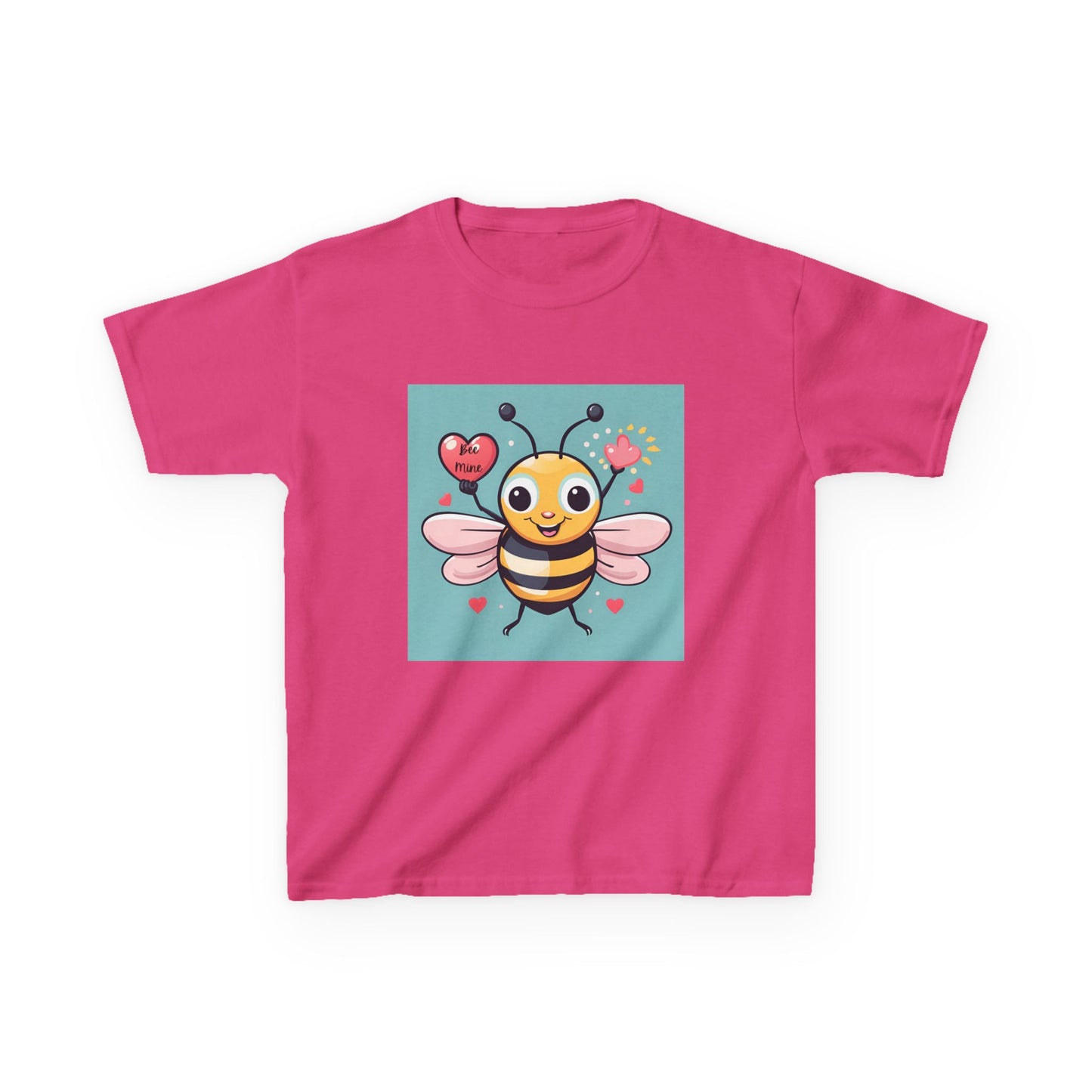 Bee Mine - Heart LIfting Bumble Bee Valentine's Kids Tee