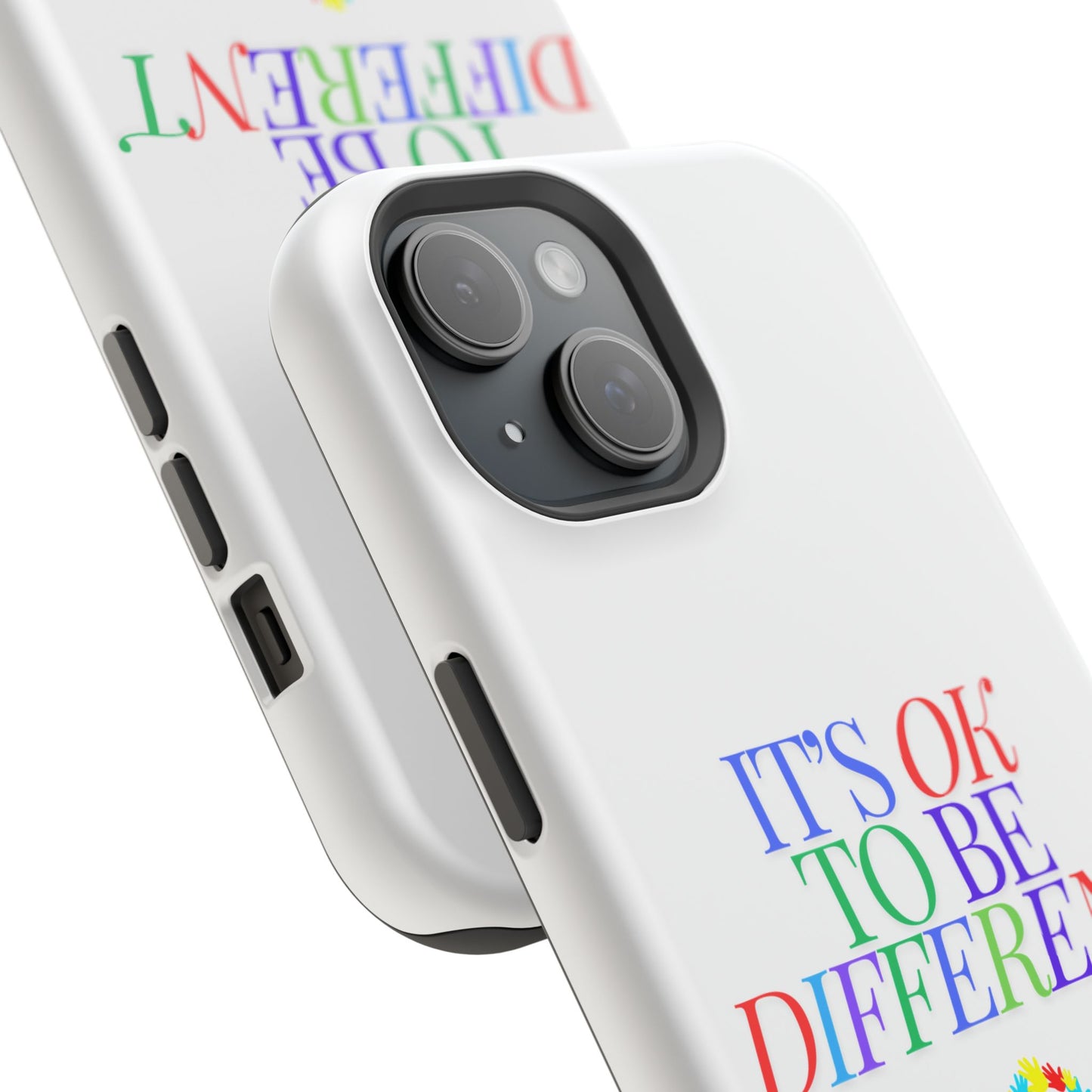 Autism Support Ribbon: It's Okay to Be Different - ASD Awareness Phone Case