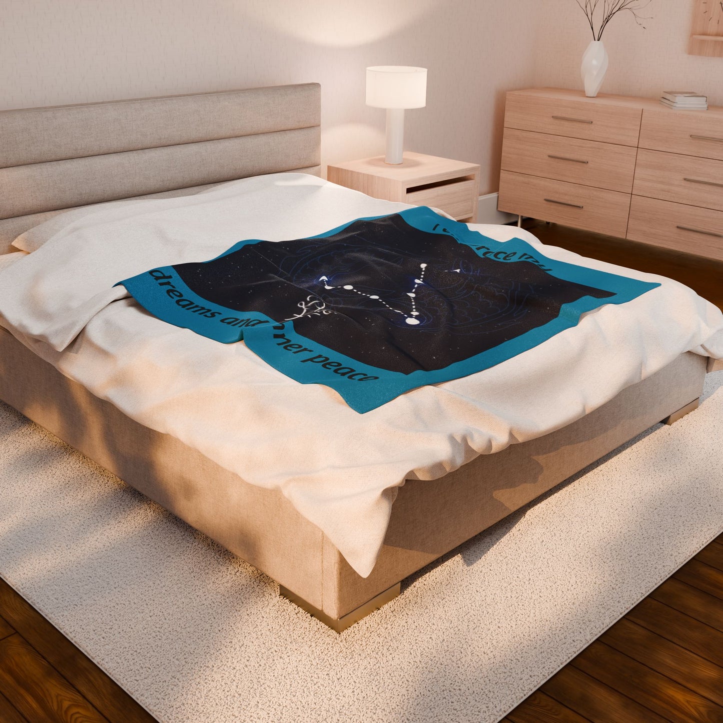 Pisces Constellation Blanket - "I Embrace My Dreams and Inner Peace"