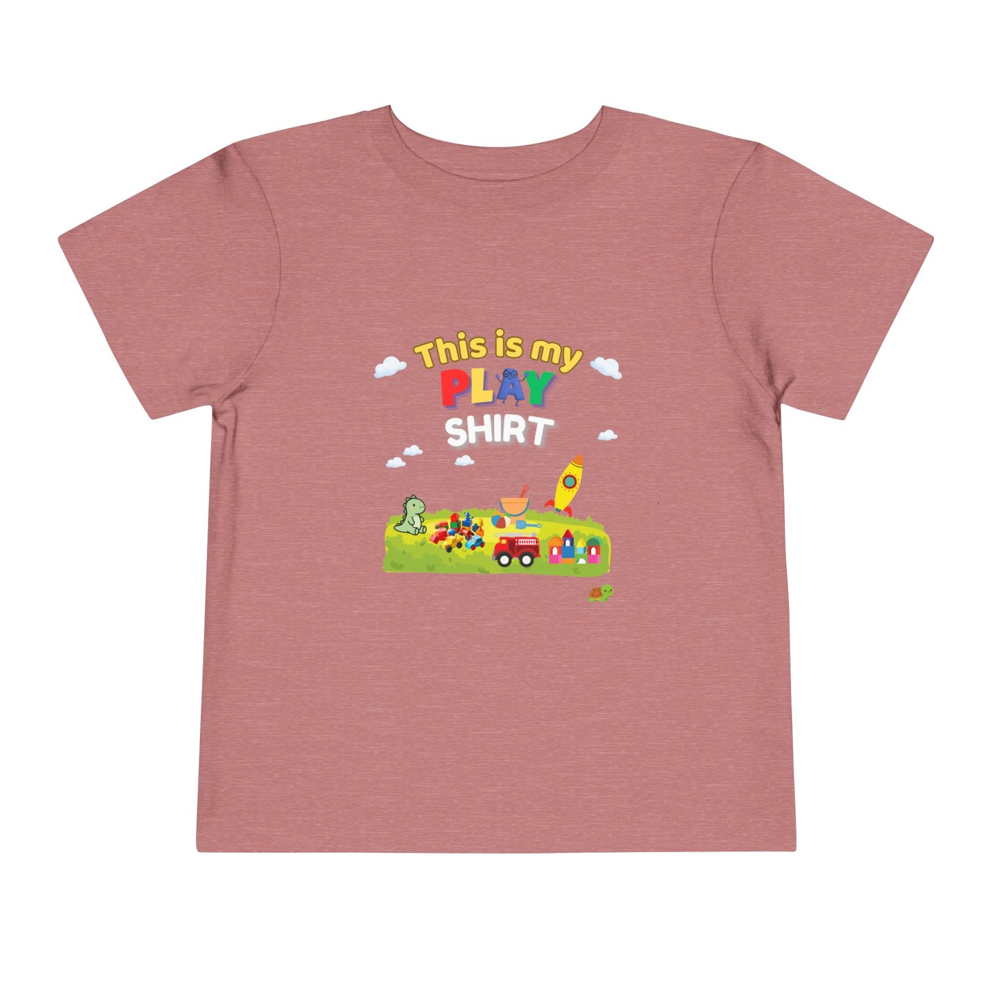 This Is My Play Shirt Toddler Tee | Toy Train, Blocks, Rocket