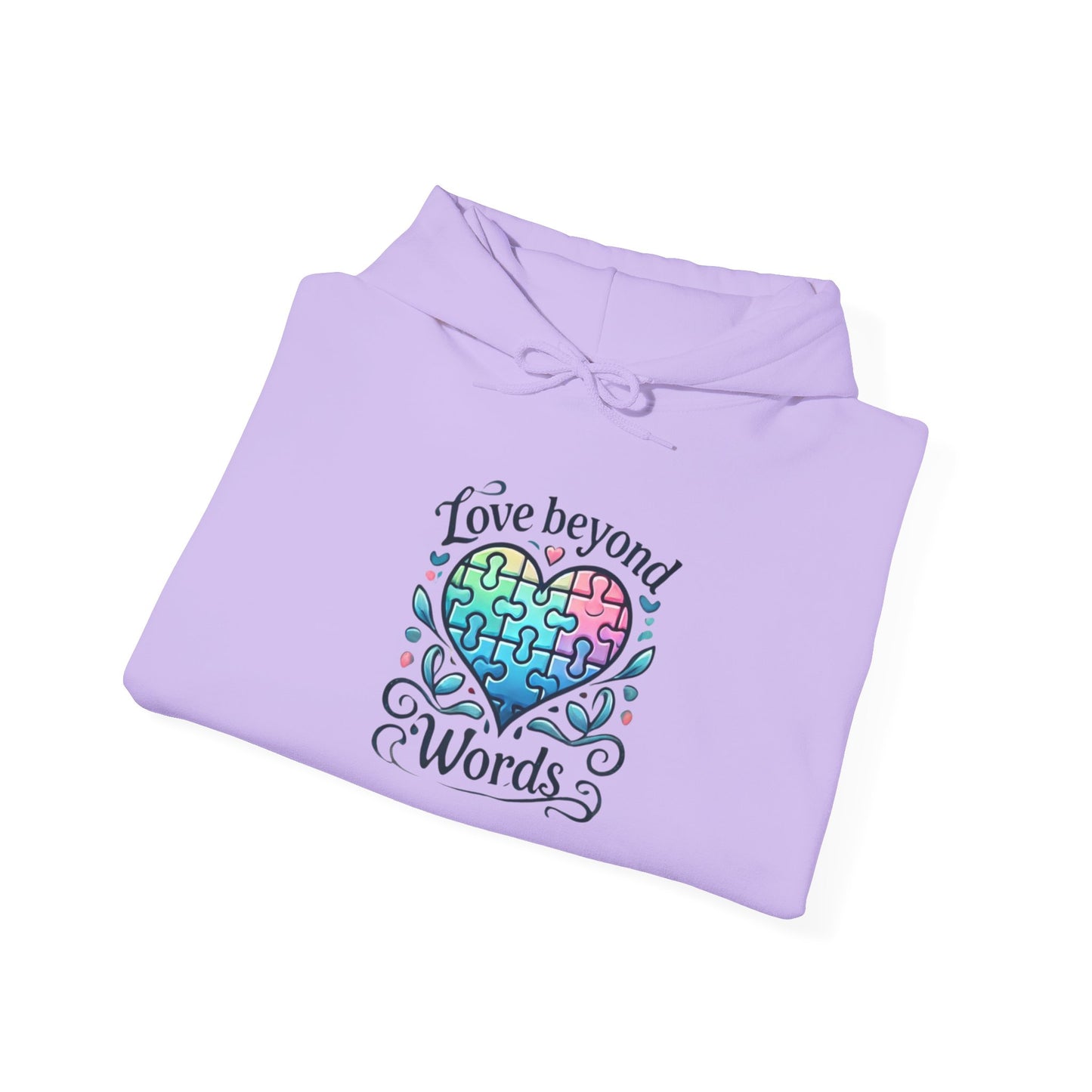 Love Beyond Words - Autism Awareness Hoodie - Cozy Unisex Sweatshirt for Warmth & Connection, Perfect for Gifts, Casual Wear, Gatherings