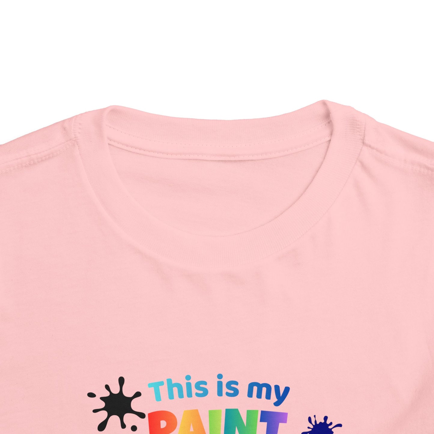 This Is My Paint Shirt Toddler Tee | Colorful Paint Palette Drips, Art Splash Design