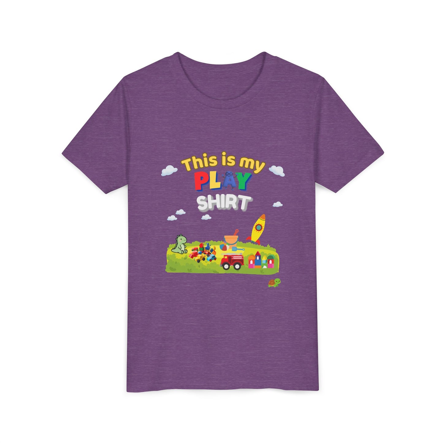 This is My Play Shirt Youth Tee | Toy Rocket, Blocks, Truck Kids Shirt