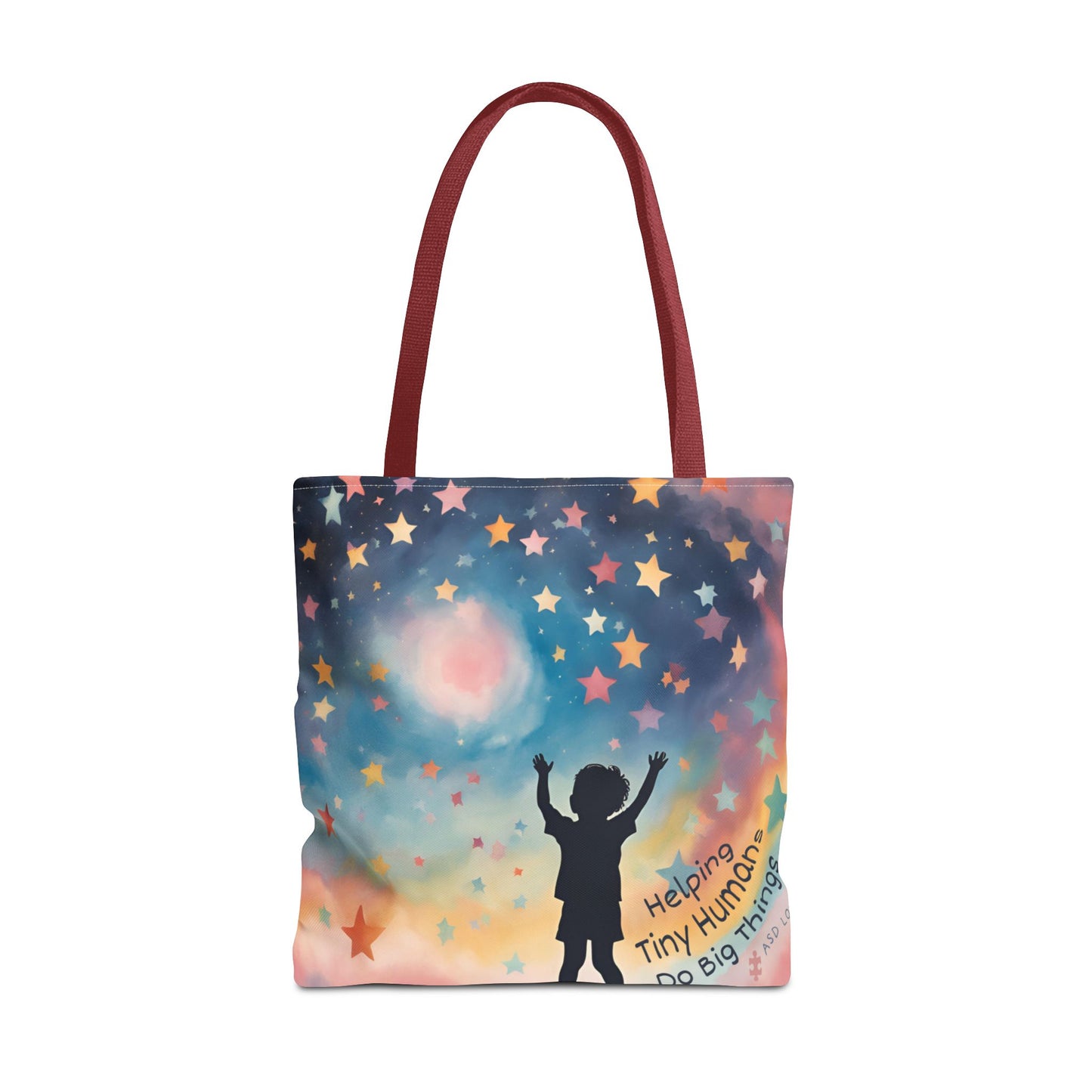 Helping Tiny Humans Do Big Things Tote - Inspiring Kids to Reach for the Stars