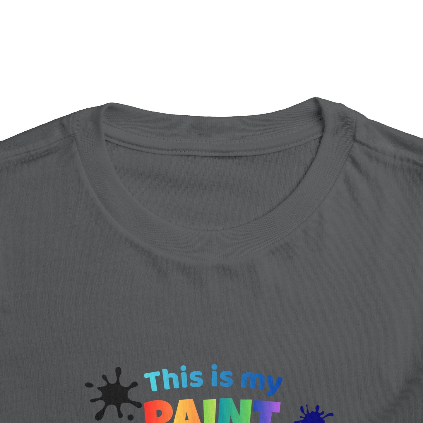 This Is My Paint Shirt Toddler Tee | Colorful Paint Palette Drips, Art Splash Design