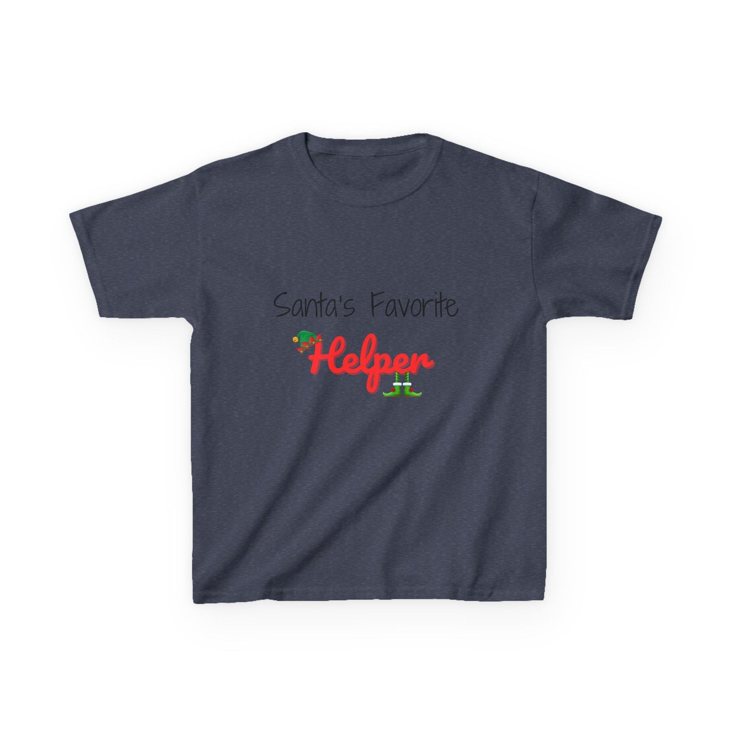 Santa's Favorite Helper Kids Tee - Cute Christmas Shirt for Boys and Girls