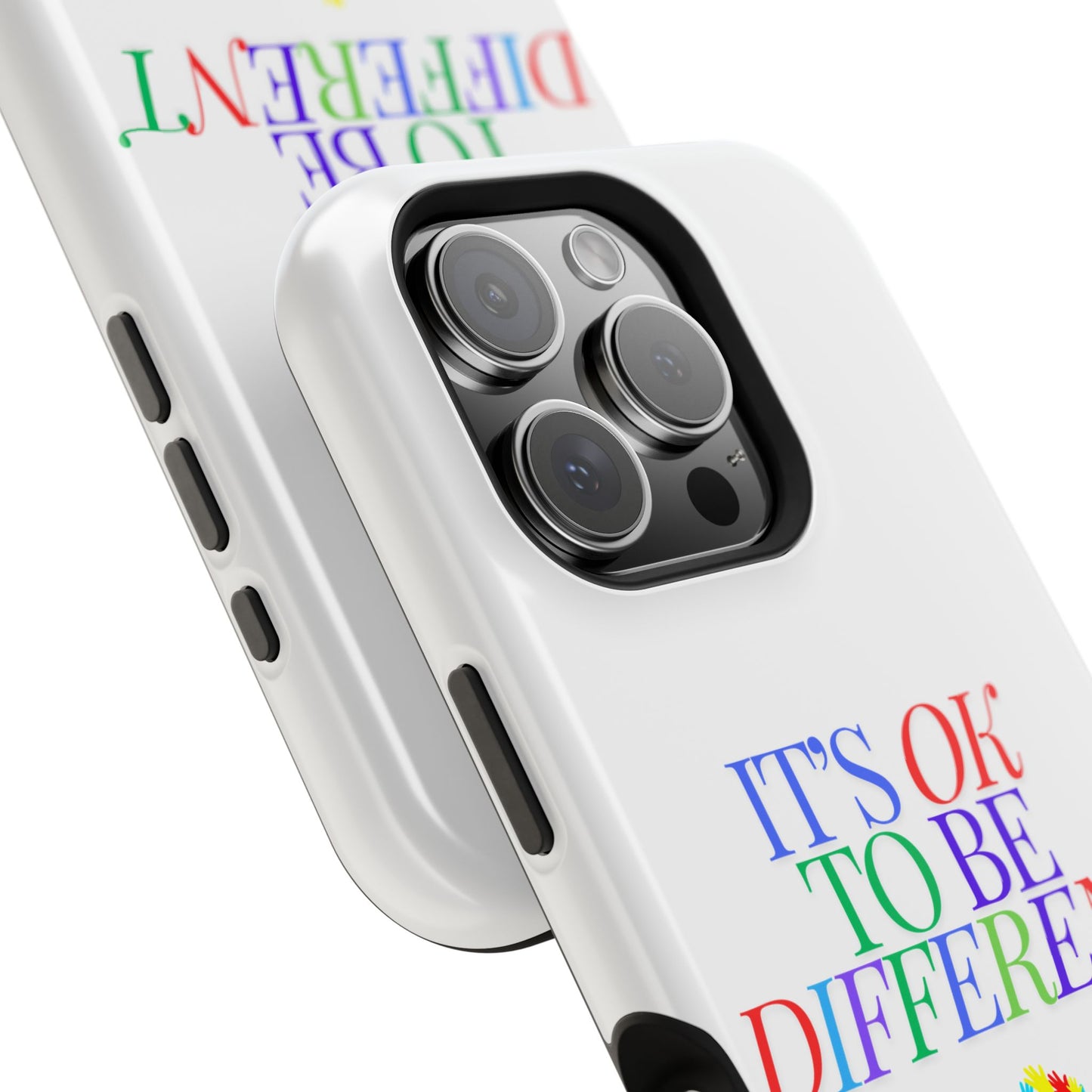 Autism Support Ribbon: It's Okay to Be Different - ASD Awareness Phone Case